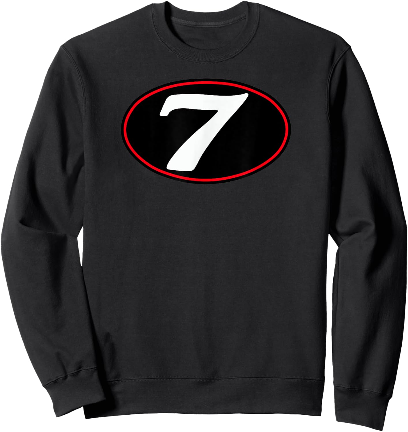 MG V7 Cafe Racer Italian Motorcycle #7 Oval Logo (Black) Sweatshirt - Sweatshirt | Black