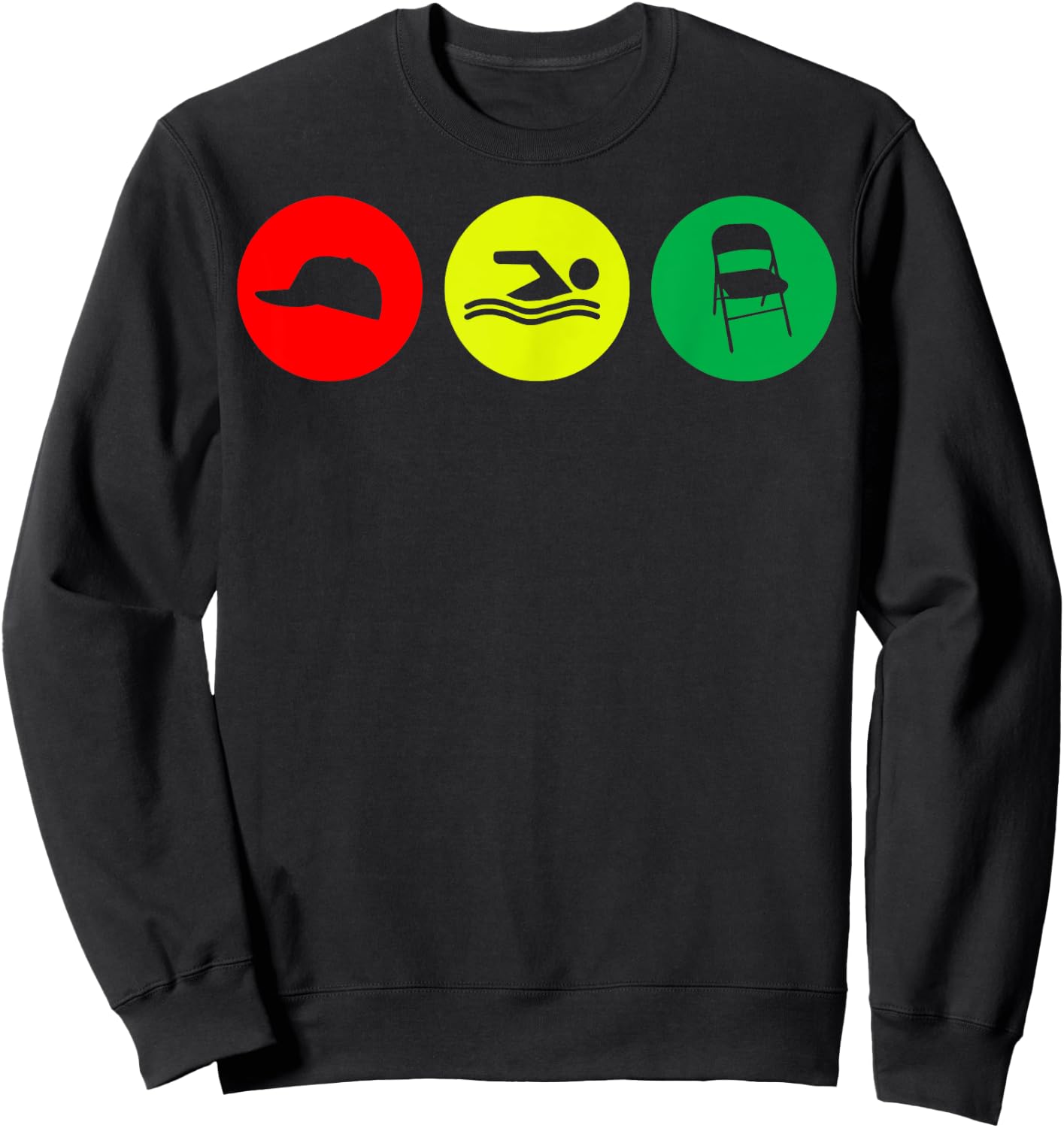 Alabama Brawl Boat Fight Folding Chair Sweatshirt - Sweatshirt | Black