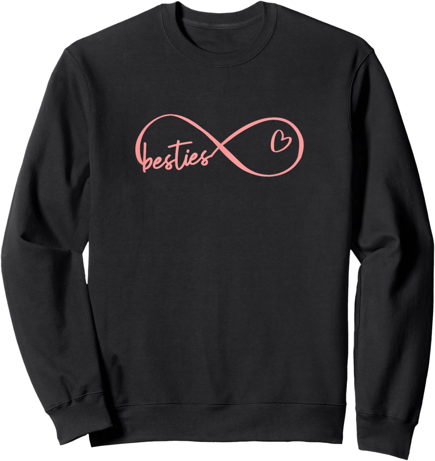 Infinity Besties Gifts, Bestfriend Gifts, Sisterhood Gift Sweatshirt - Sweatshirt | Black