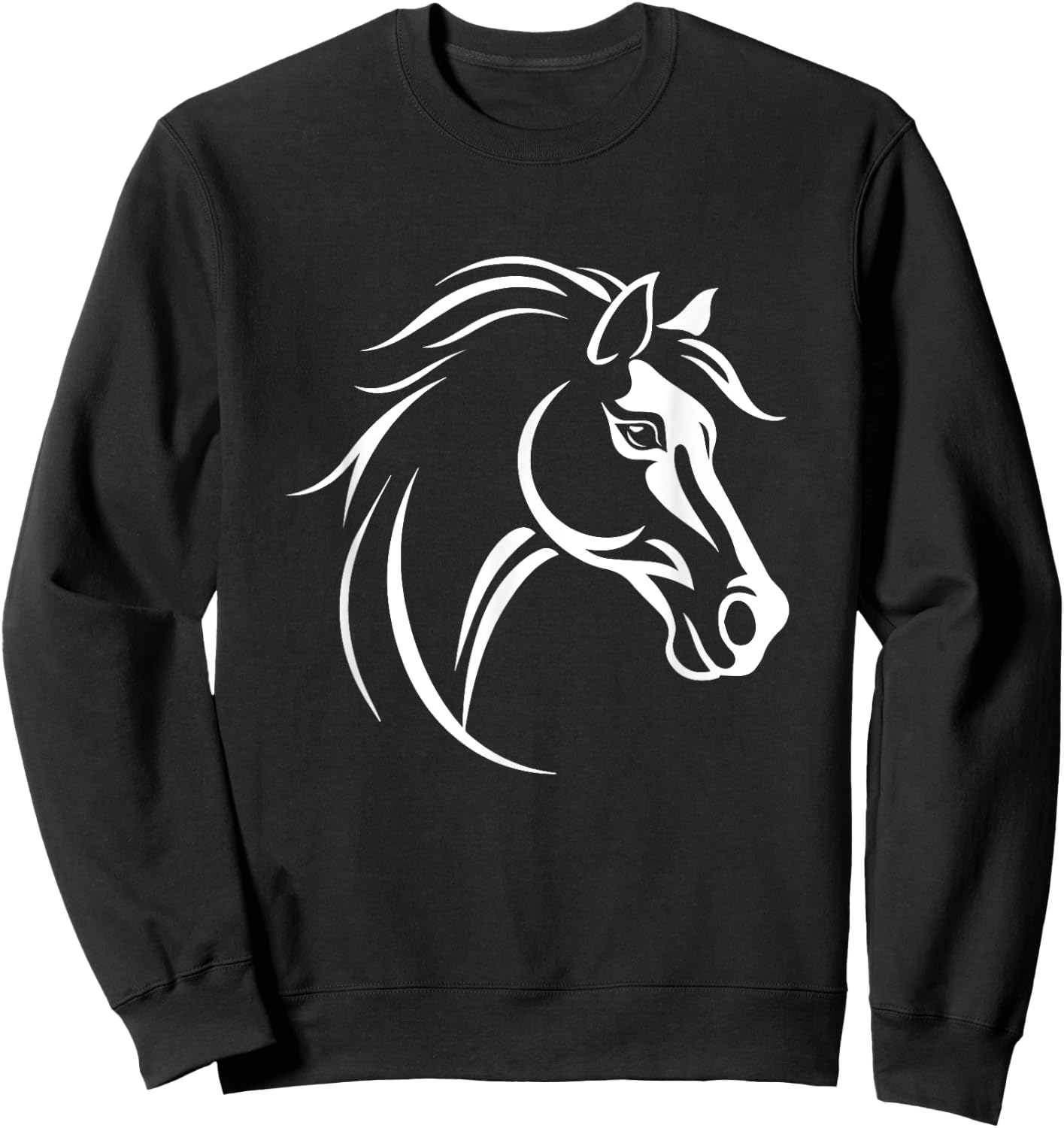 Horse Equestrian Riding Sweatshirt - Sweatshirt | Black