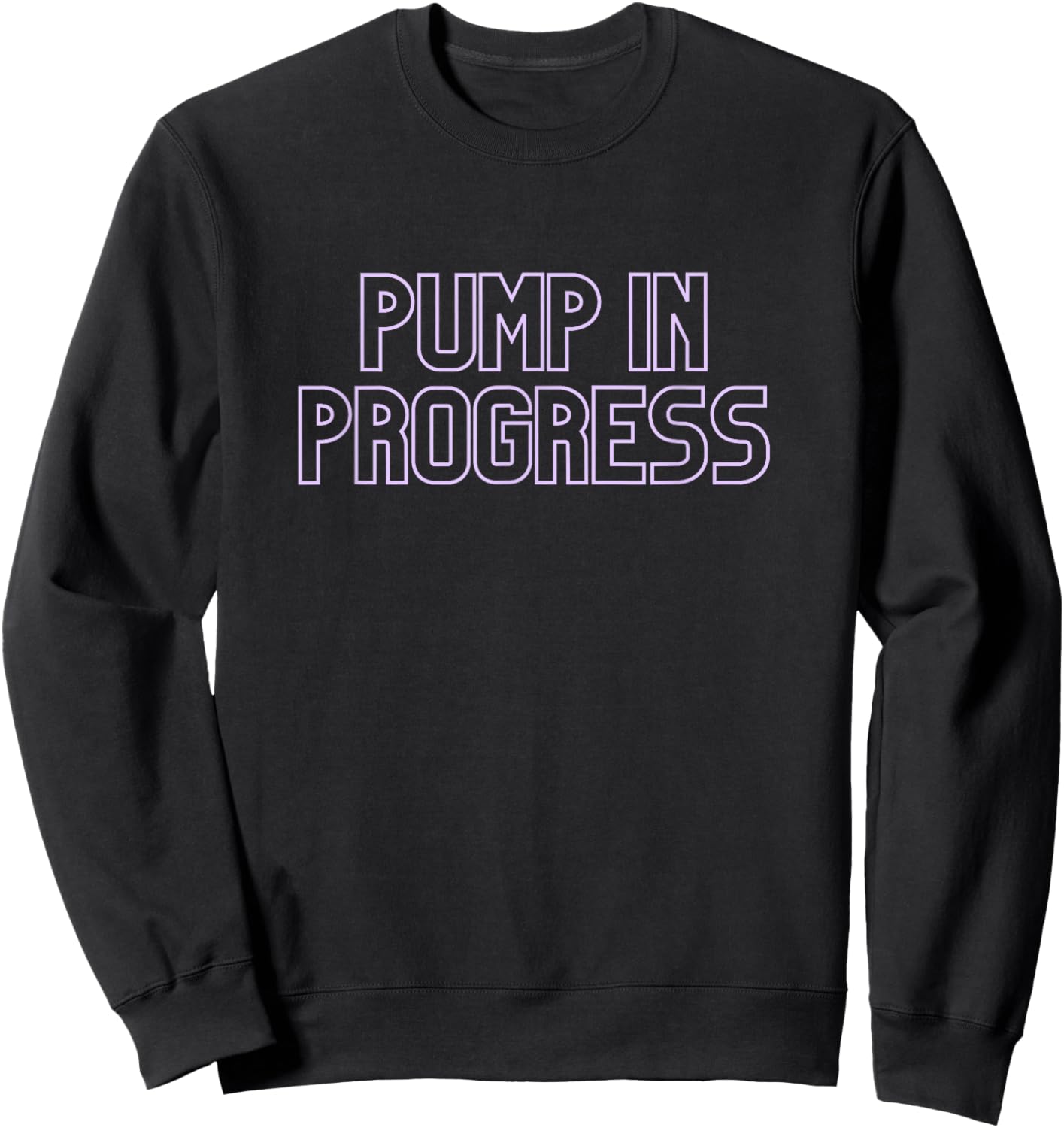Oversized Weightlifting Gym Pump Cover Pump In Progress Sweatshirt - Sweatshirt | Black