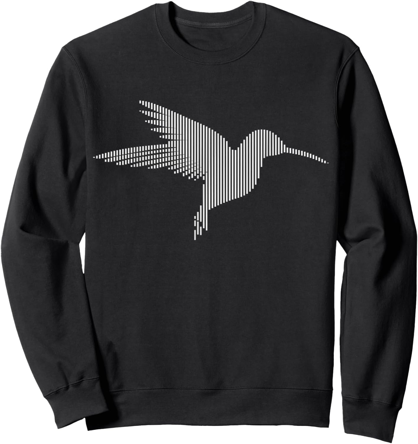 Hummingbird Humming Bird Geo Design Sweatshirt - Sweatshirt | Black