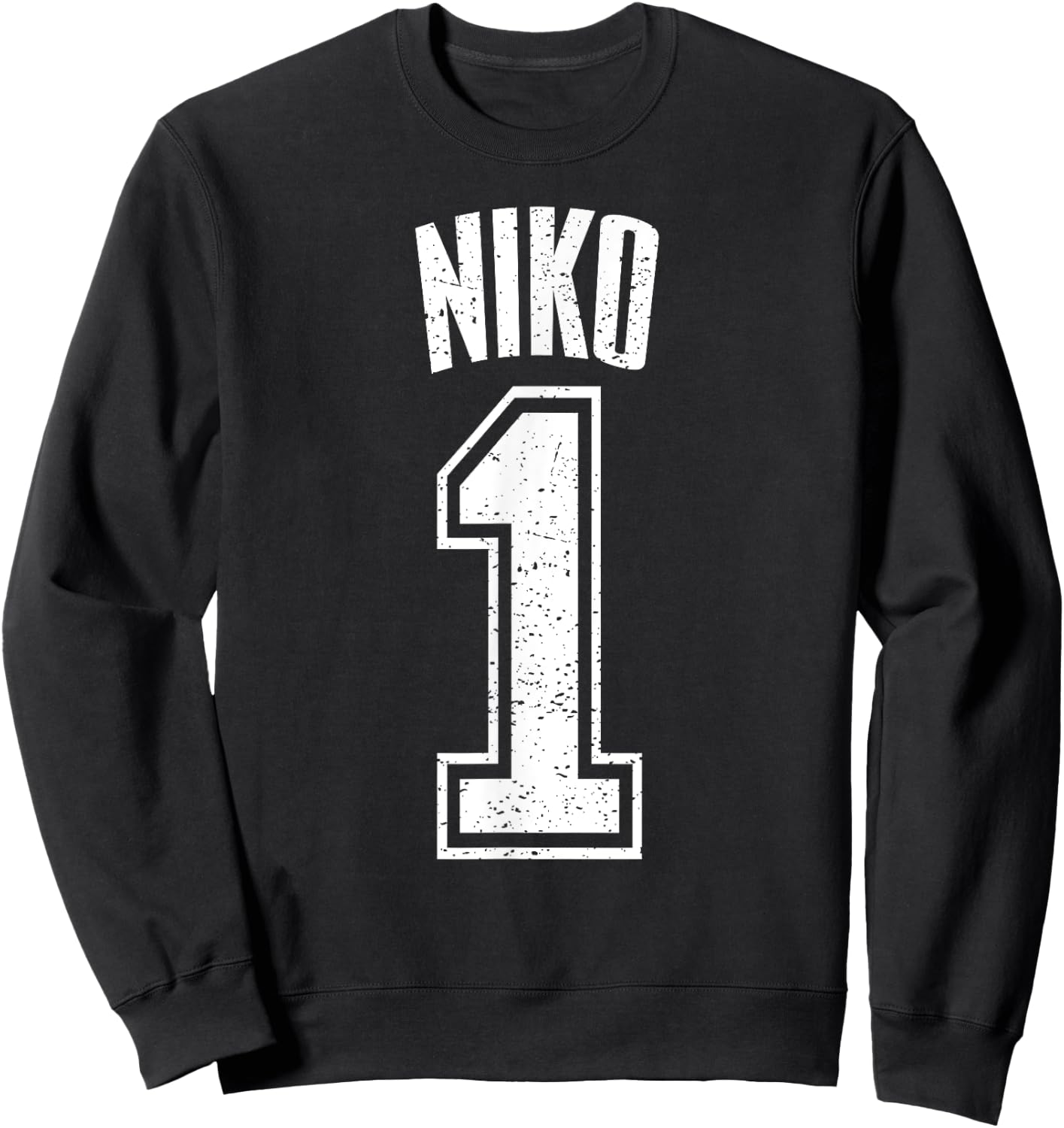 Niko Supporter Number 1 Greatest Fan Sweatshirt - Sweatshirt | Black