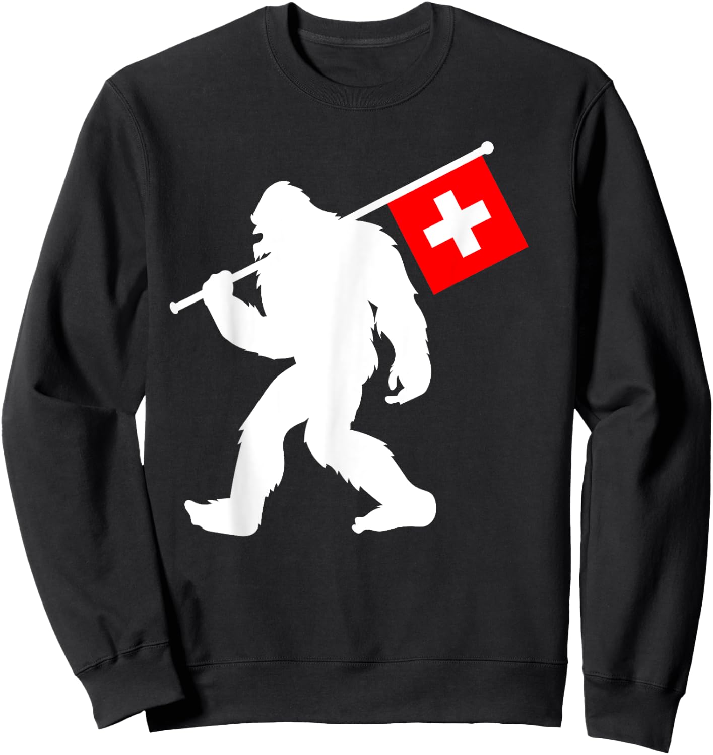 Switzerland Bigfoot Sweatshirt - Sweatshirt | Black