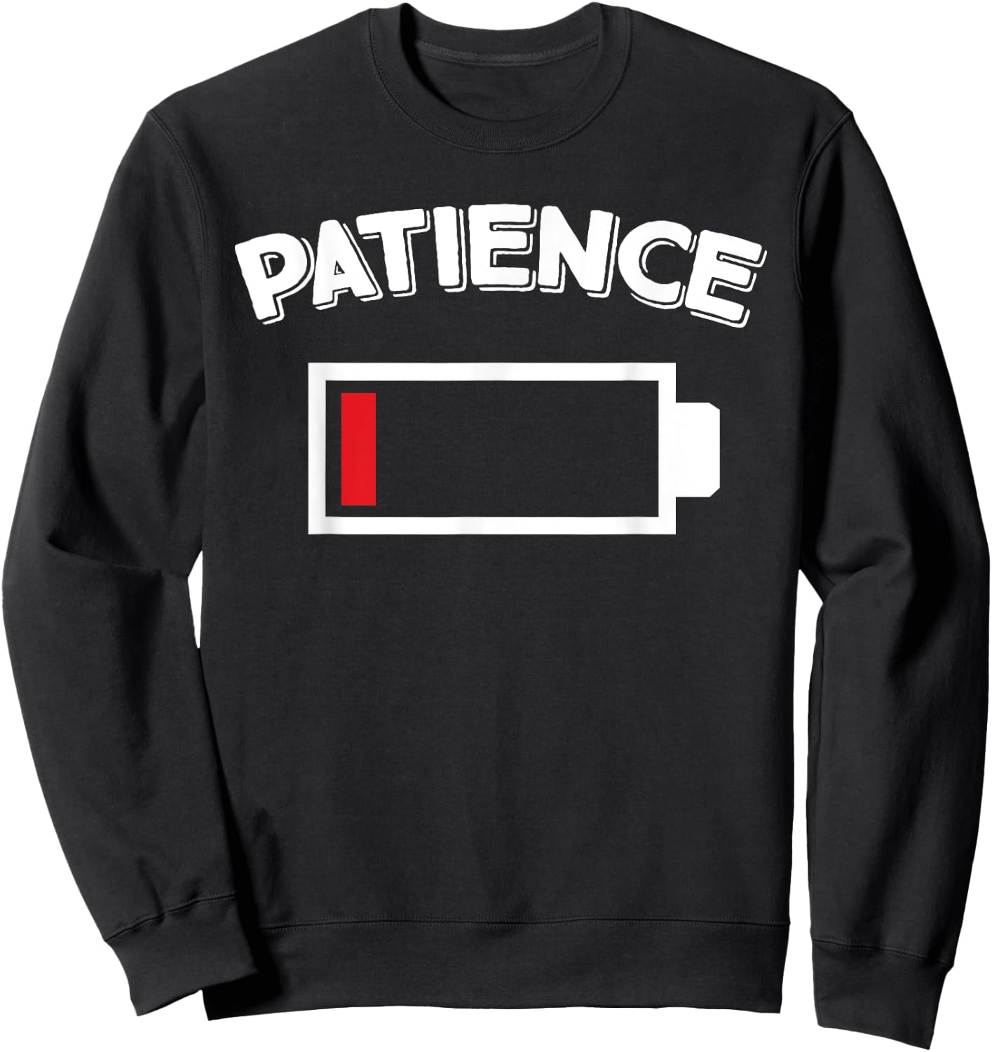 Low Patience Battery Sweatshirt - Sweatshirt | Black