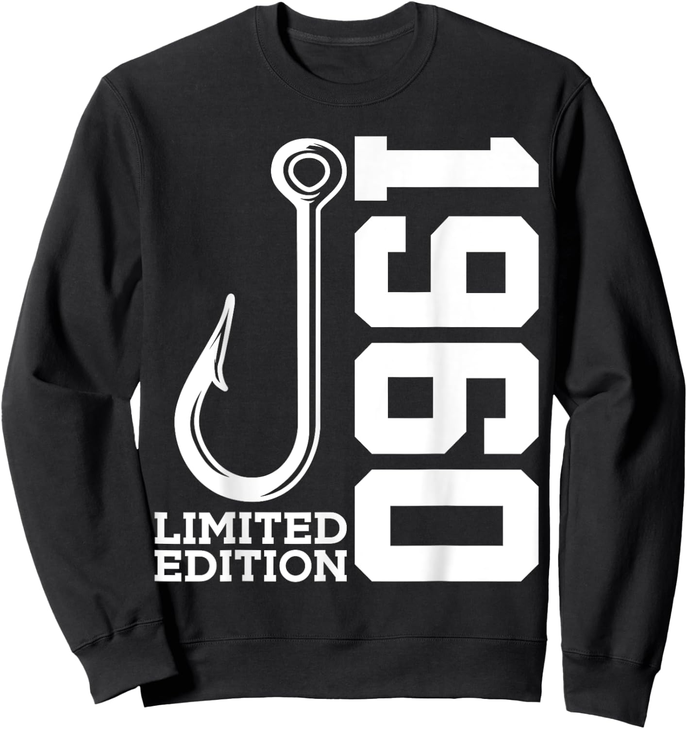 Angler 65th Birthday Fishing Limited Edition 1960 Sweatshirt - Sweatshirt | Black