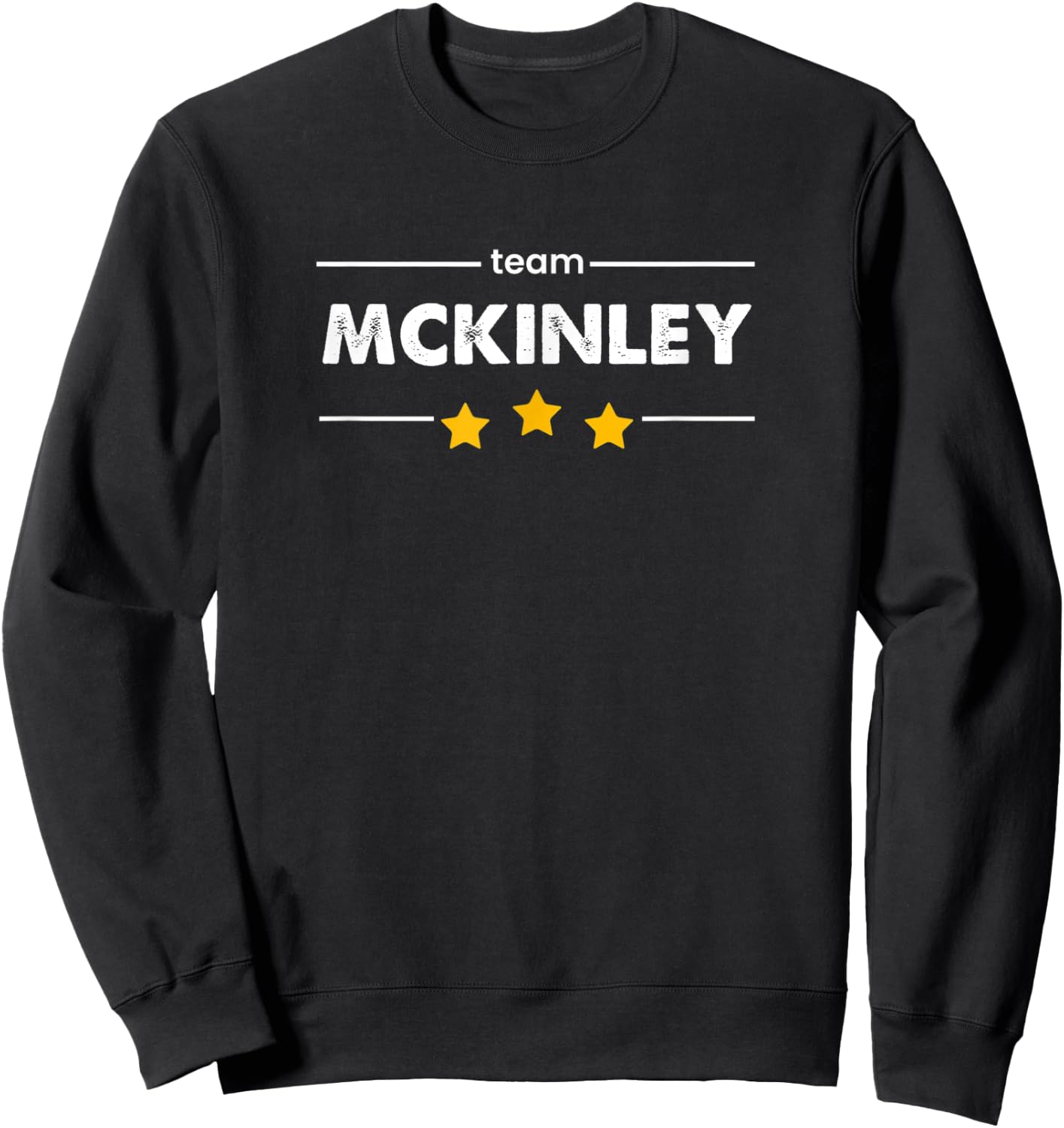 Family Name Surname or First Name | TEAM MCKINLEY Sweatshirt - Sweatshirt | Black