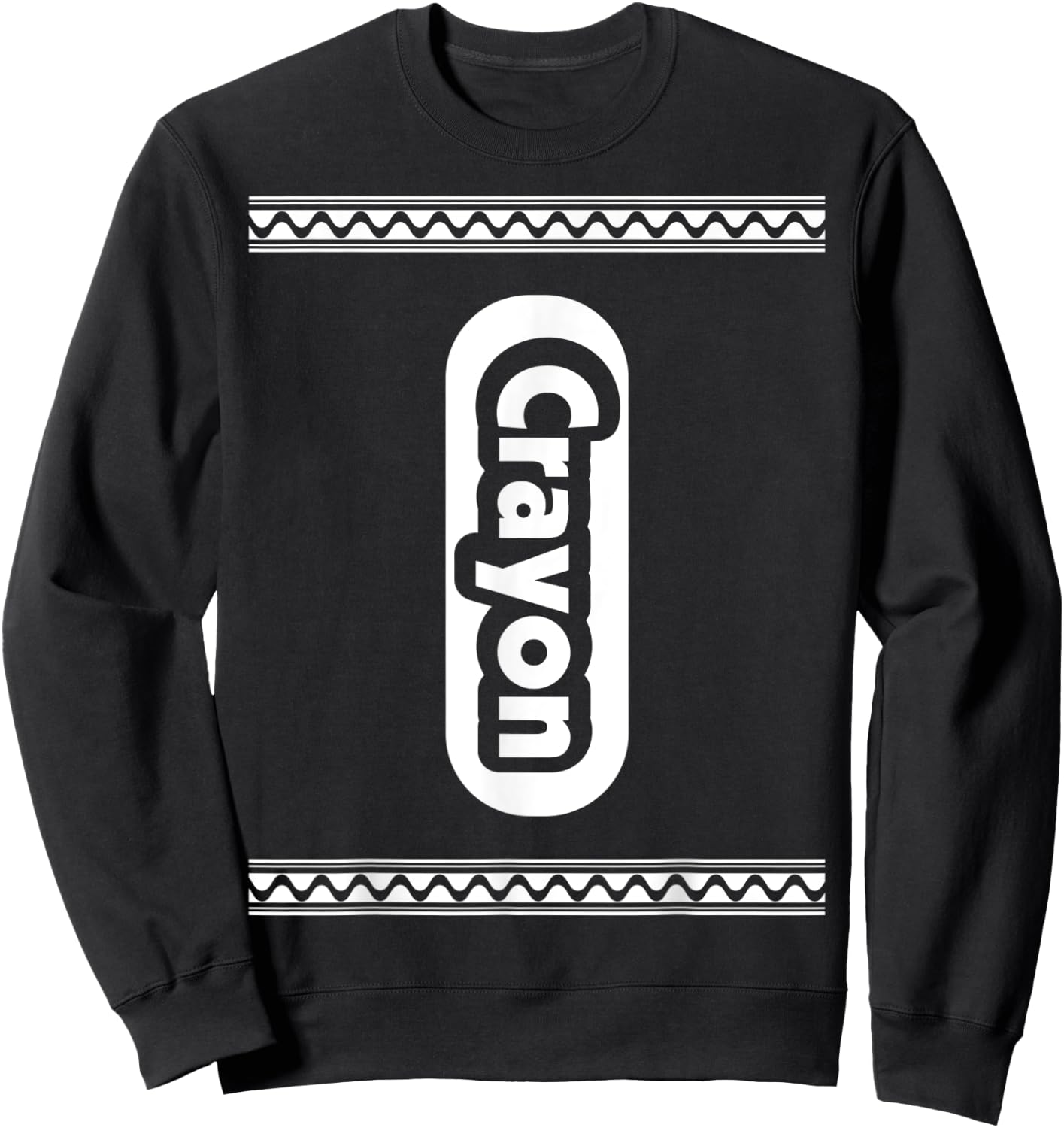 Black Crayon Halloween Costume Group Matching Teacher Women Sweatshirt - Sweatshirt | Black
