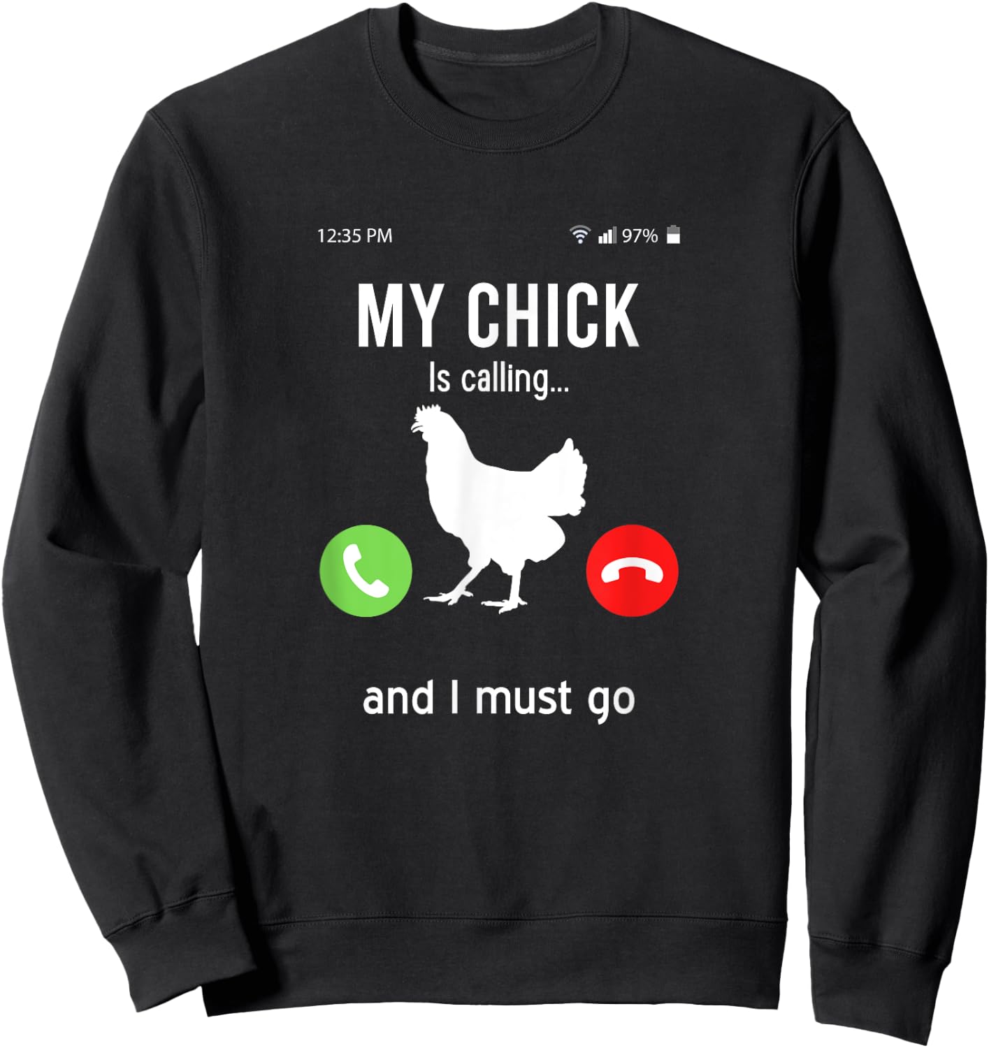 Chickens Chicken Vintage Chicken Sayings Sweatshirt - Sweatshirt | Black
