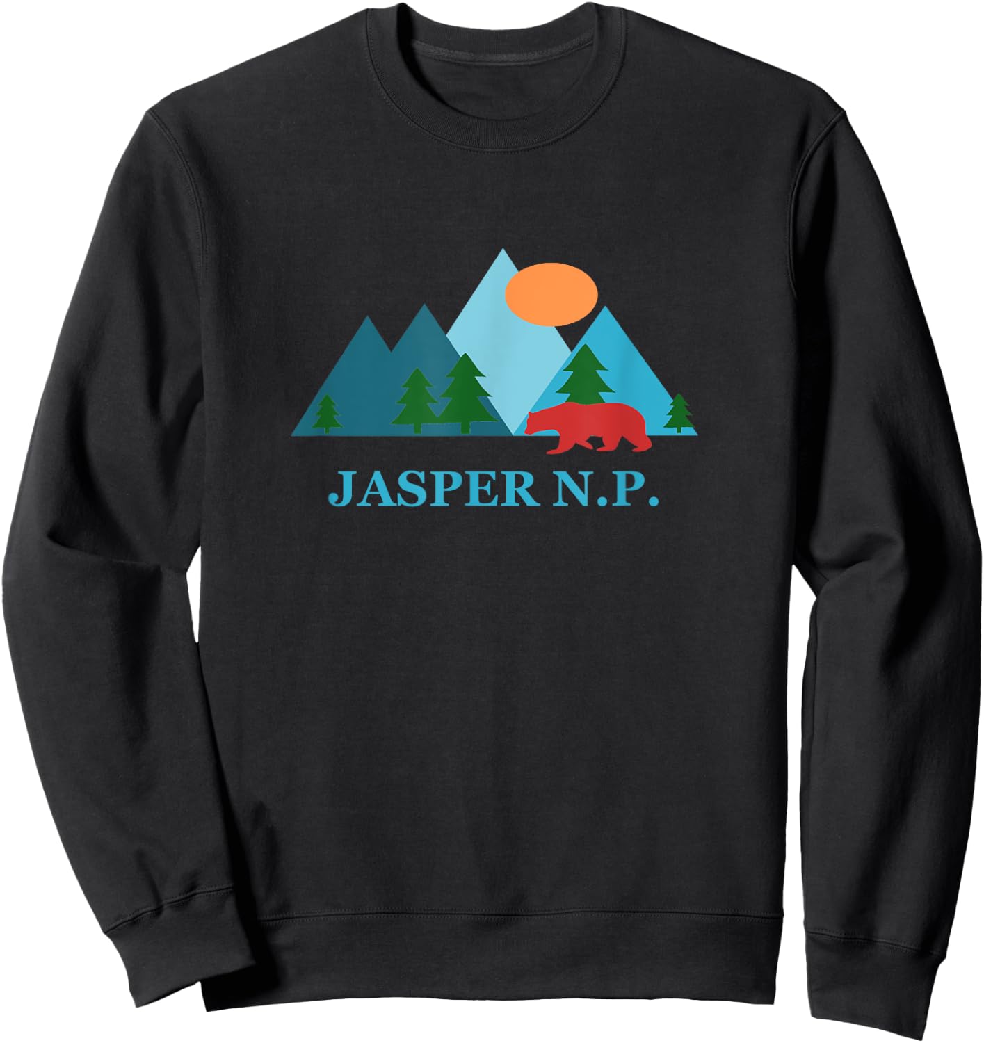 Jasper National Park in Canada Nature Vacation Souvenir Sweatshirt - Sweatshirt | Black