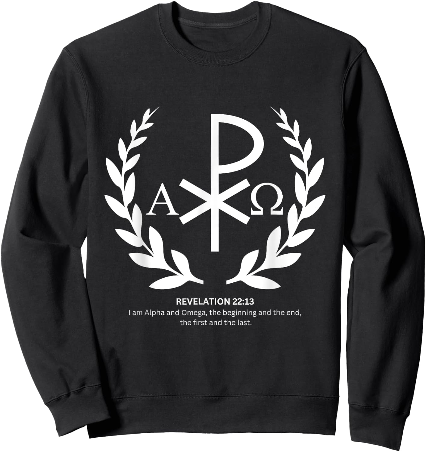 Alpha and omega -REVELATION 22:13 Sweatshirt - Sweatshirt | Black