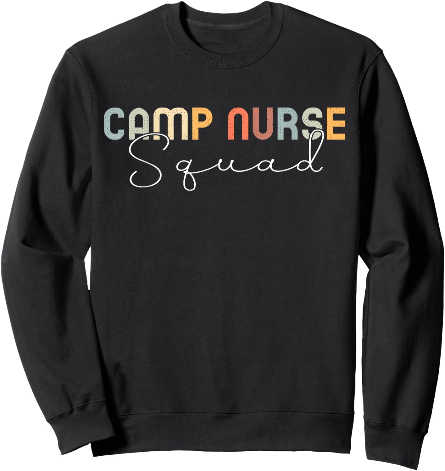 Camp Nurse Squad Nursing Summer Medical Staff Women Sweatshirt - Sweatshirt | Black