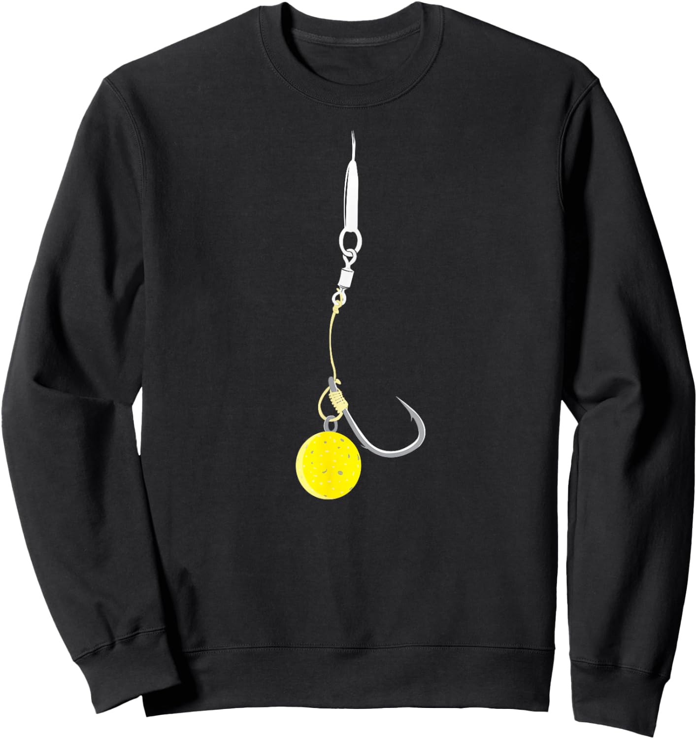 Carp Fishing Hair Rigs Corn Bait Angling Fisherman Sweatshirt - Sweatshirt | Black