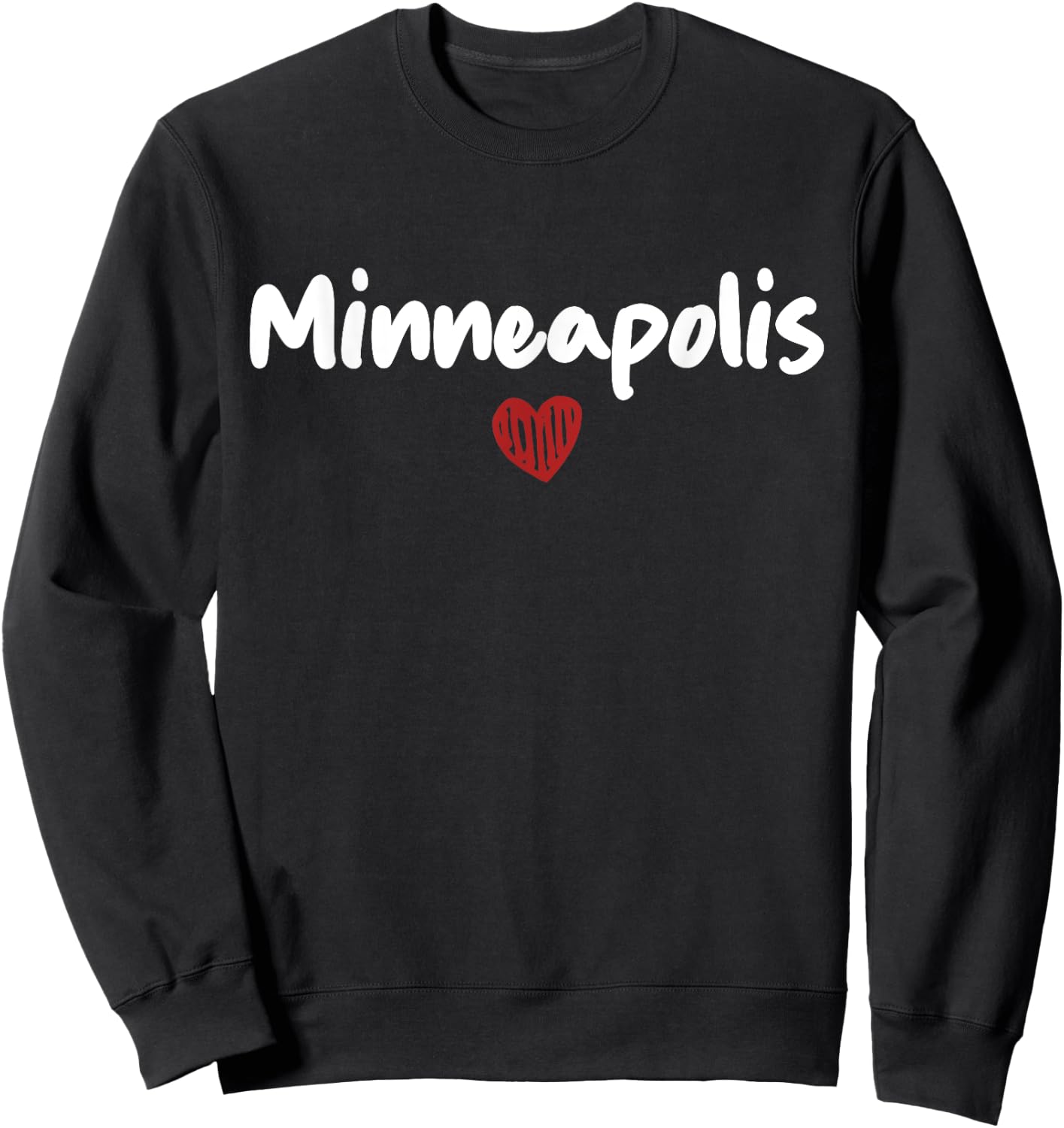 Minneapolis - I Love Minneapolis - Throwback Design Classic Sweatshirt - Sweatshirt | Black