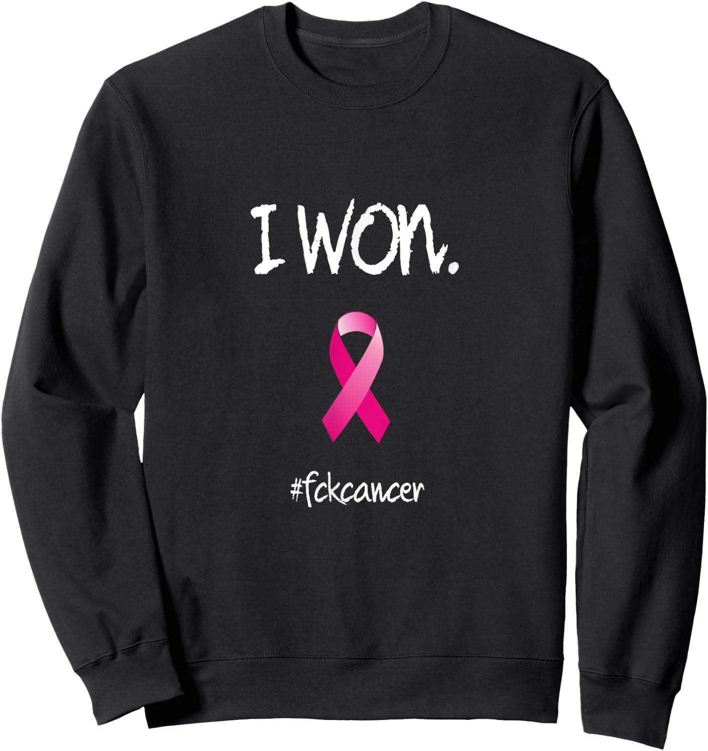 Survivor Breast Cancer Awareness Sweatshirt - Sweatshirt | Black