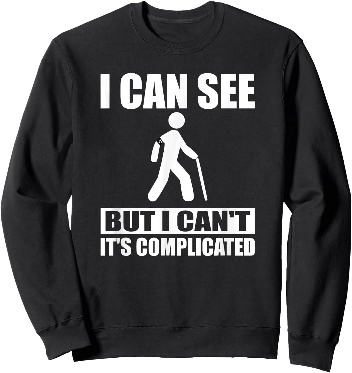 Blind Awareness Braille Teacher I Read braille Men Women Sweatshirt - Sweatshirt | Black