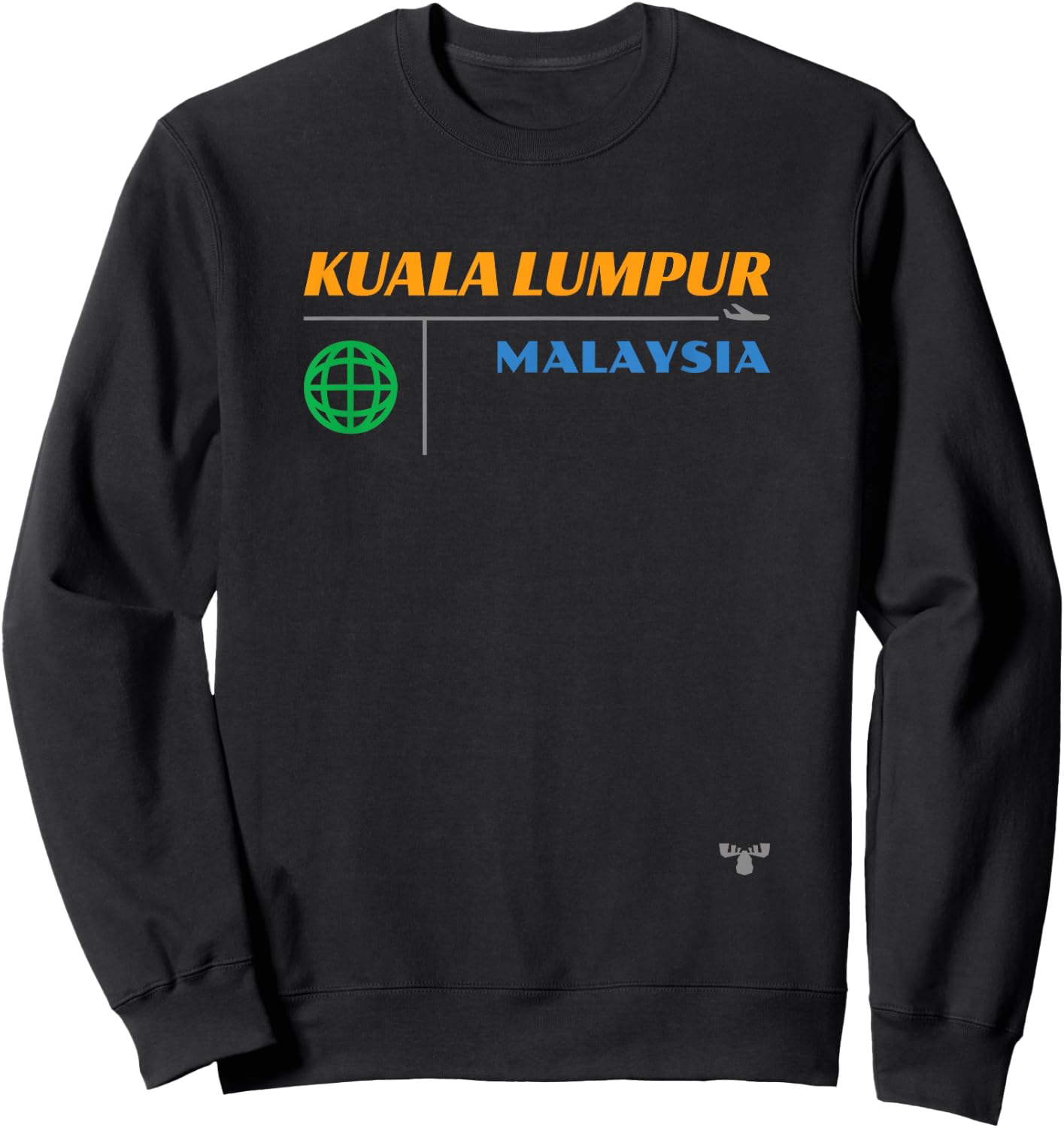 Kuala Lumpur Mid Century Sweatshirt - Sweatshirt | Black