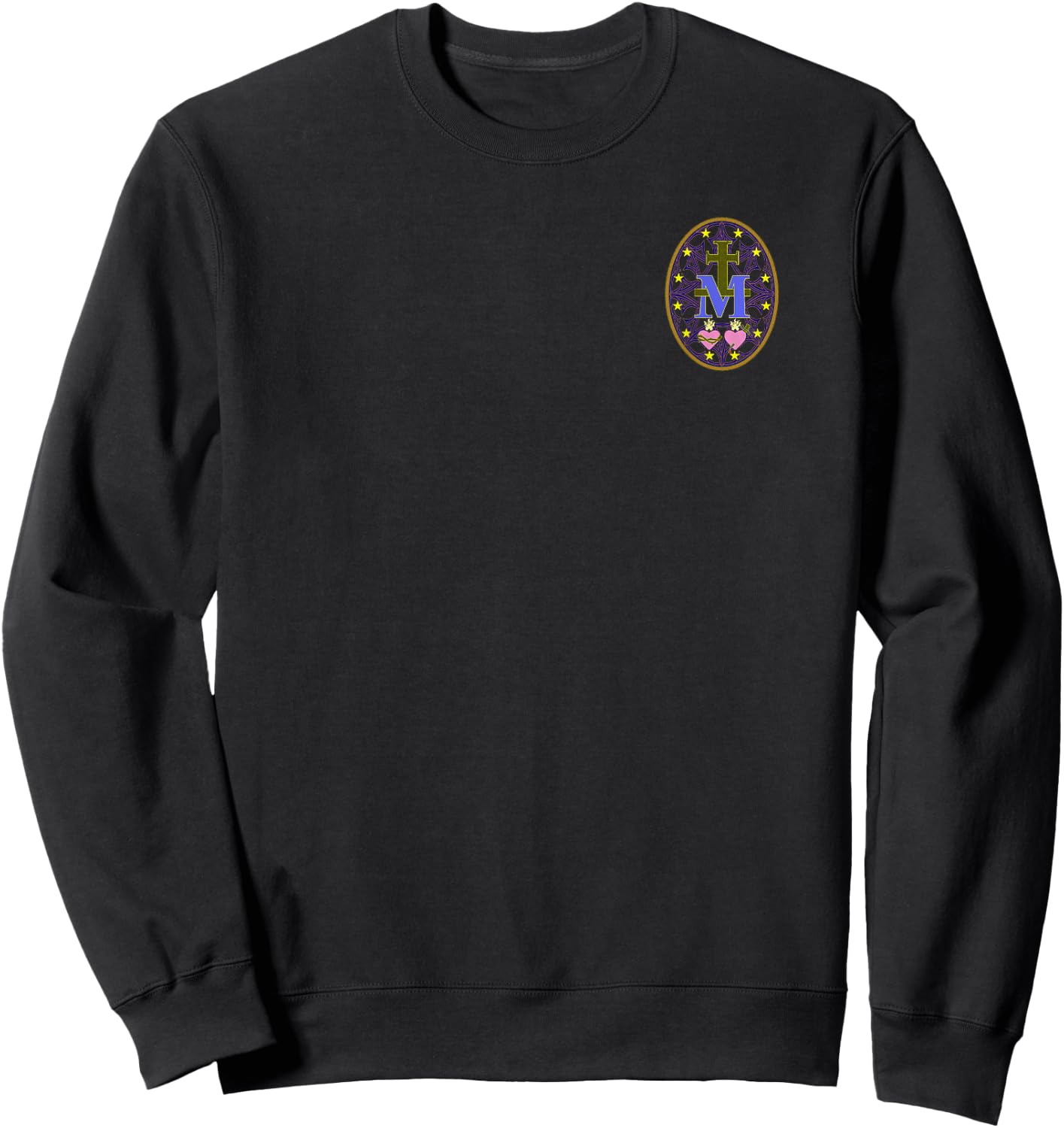 Miraculous Medal- Catholic Medal 001 Sweatshirt - Sweatshirt | Black