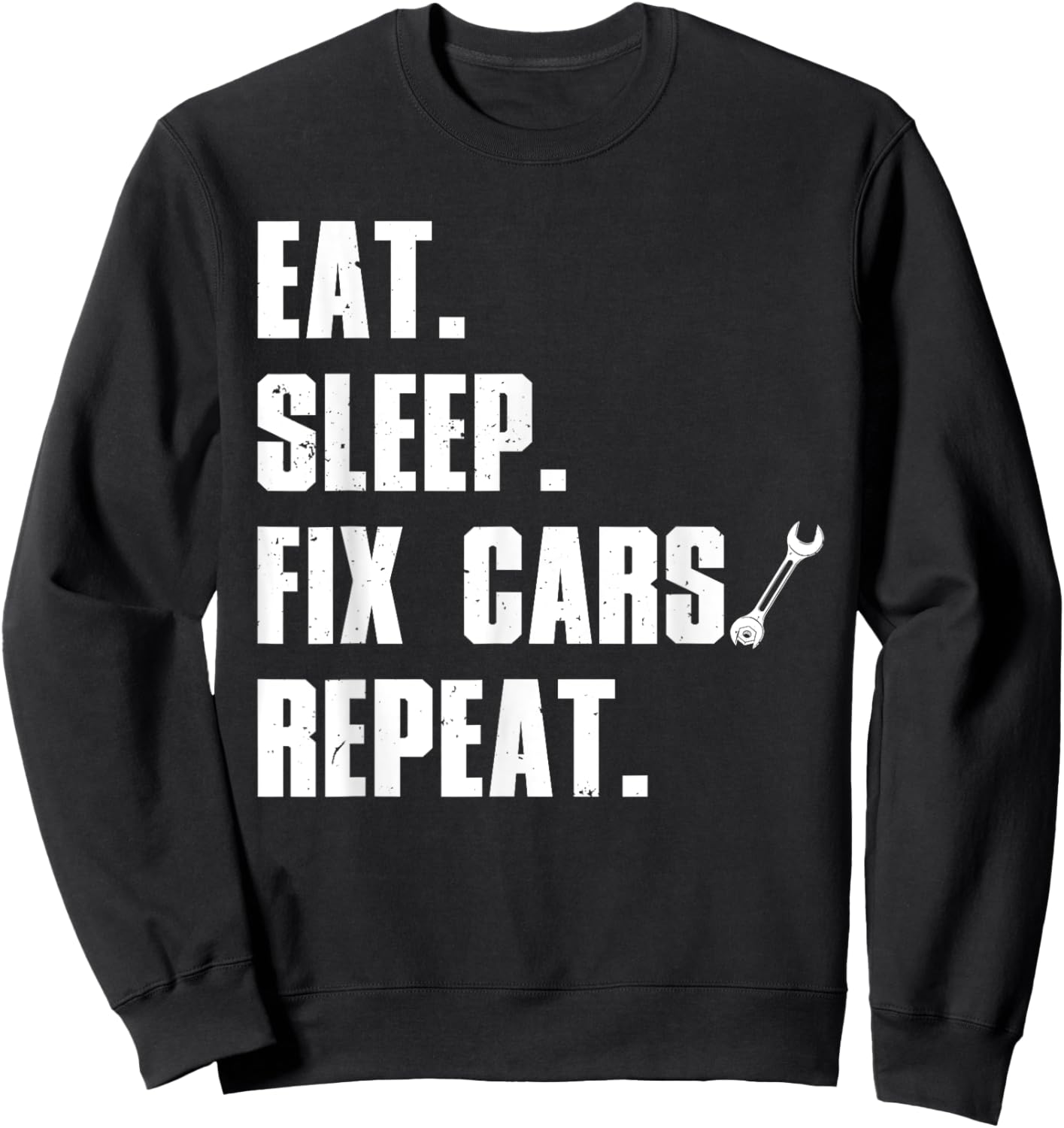 Funny Mechanic Dad Auto Garage Automobile Car Lover Sweatshirt - Sweatshirt | Black