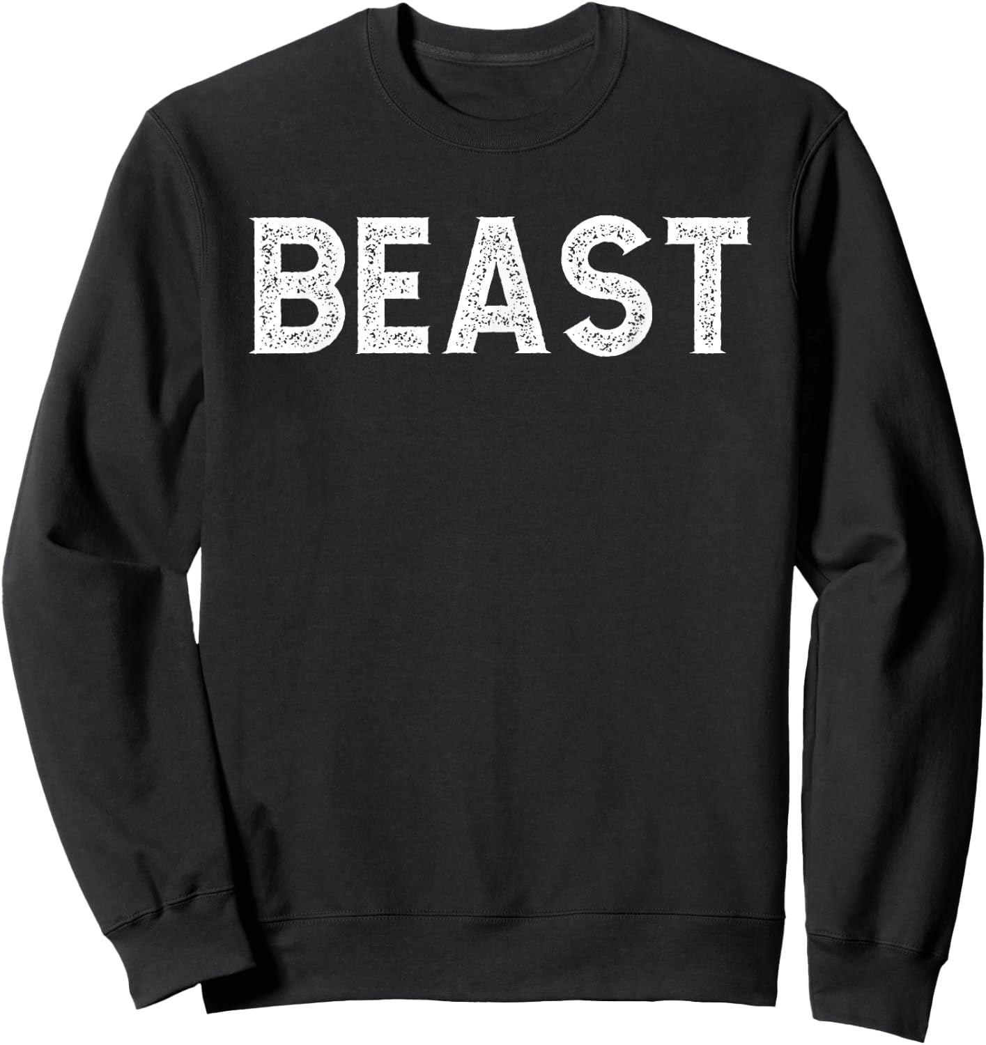 BEAST Cool Men's Gym Workout Sport Muscle Bodybuilding Gear Sweatshirt - Sweatshirt | Black