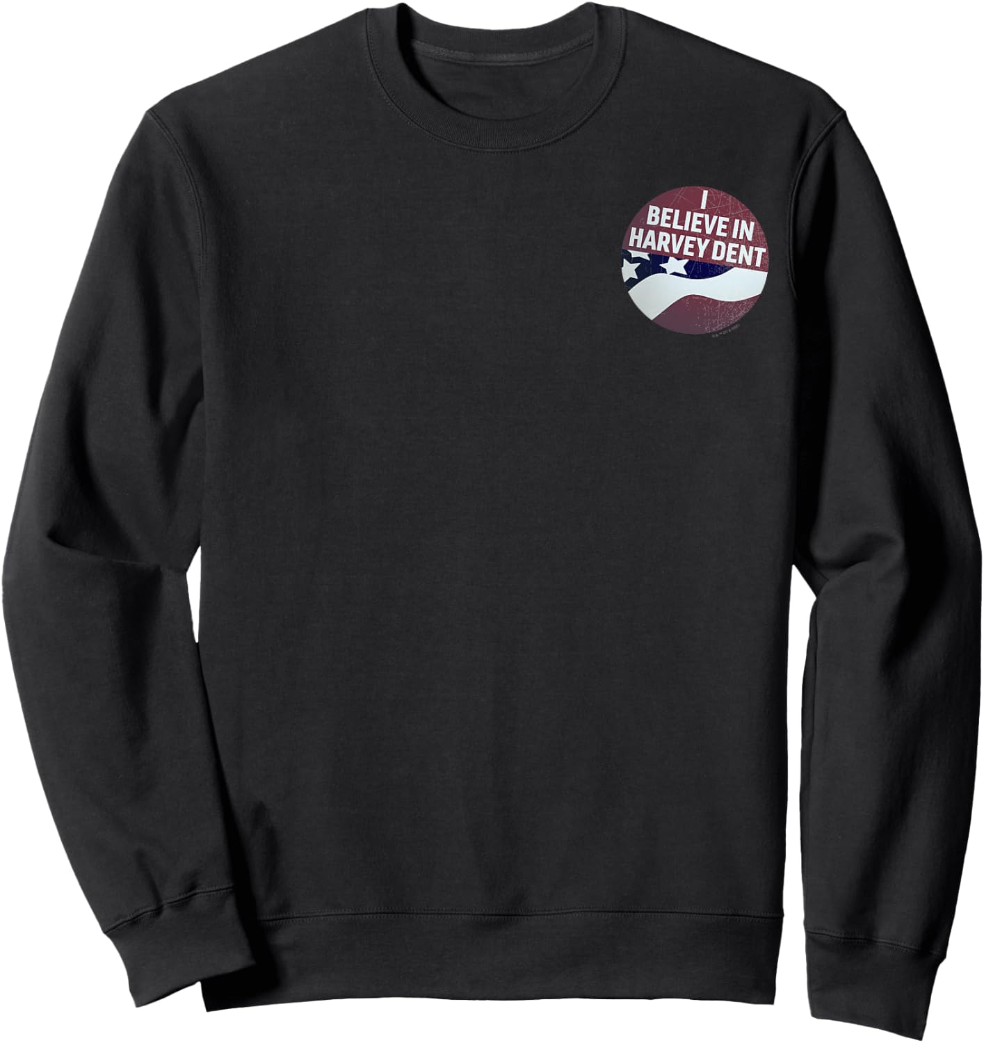 The Dark Knight Distressed I Believe In Harvey Dent Pocket Sweatshirt - Sweatshirt | Black