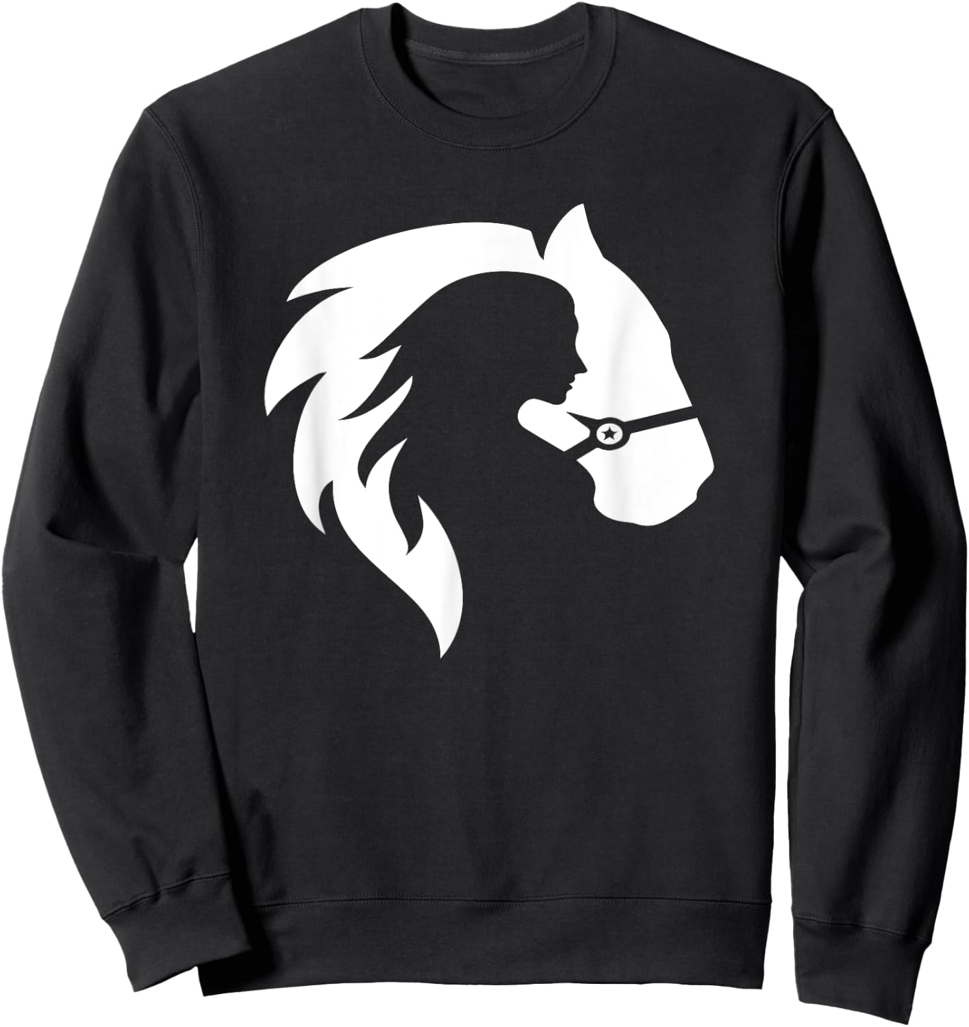 Girls in a Mission Horse Girl Sweatshirt - Sweatshirt | Black
