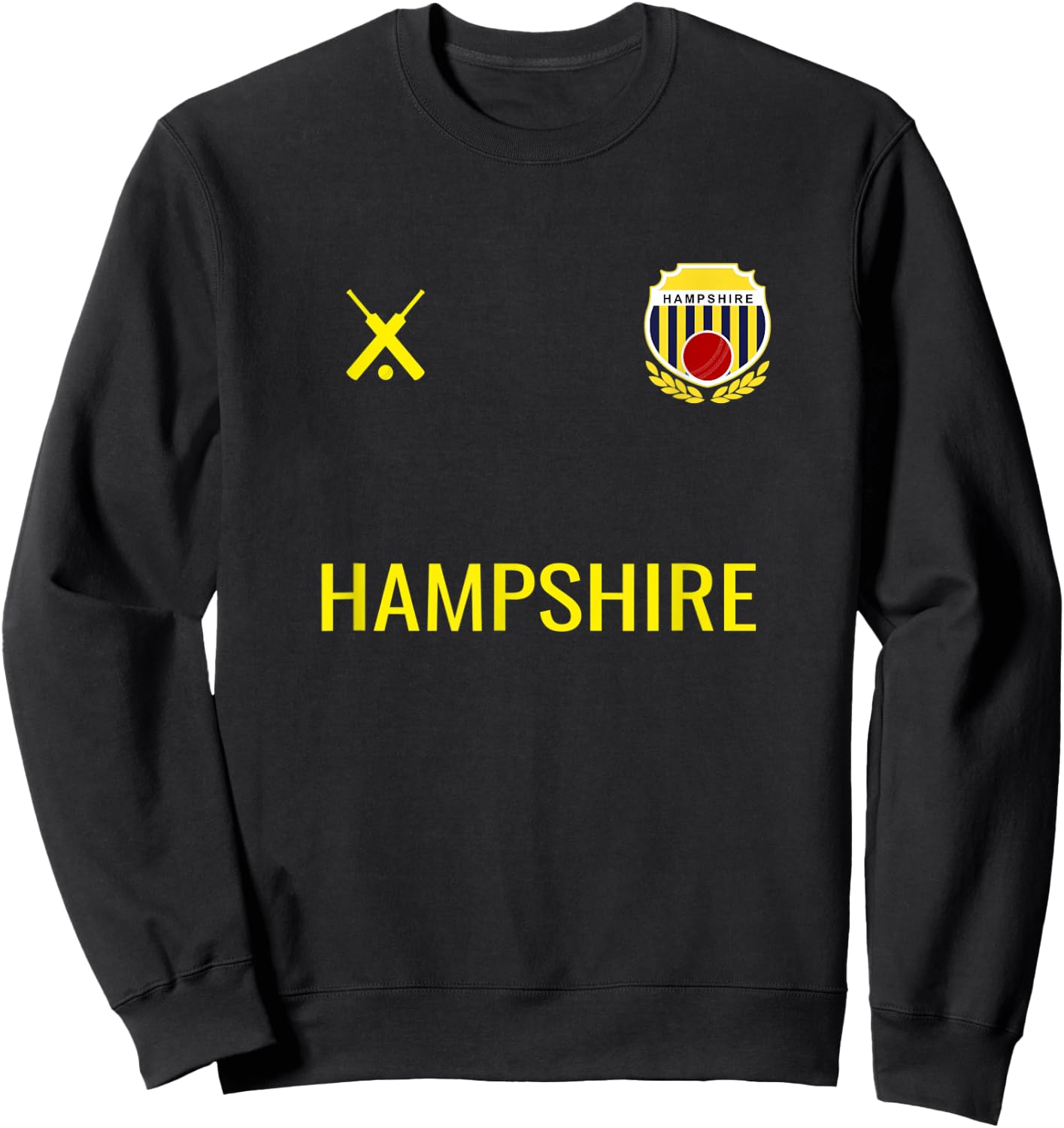 HAMPSHIRE Cricket Fan Badge Sweatshirt - Sweatshirt | Black