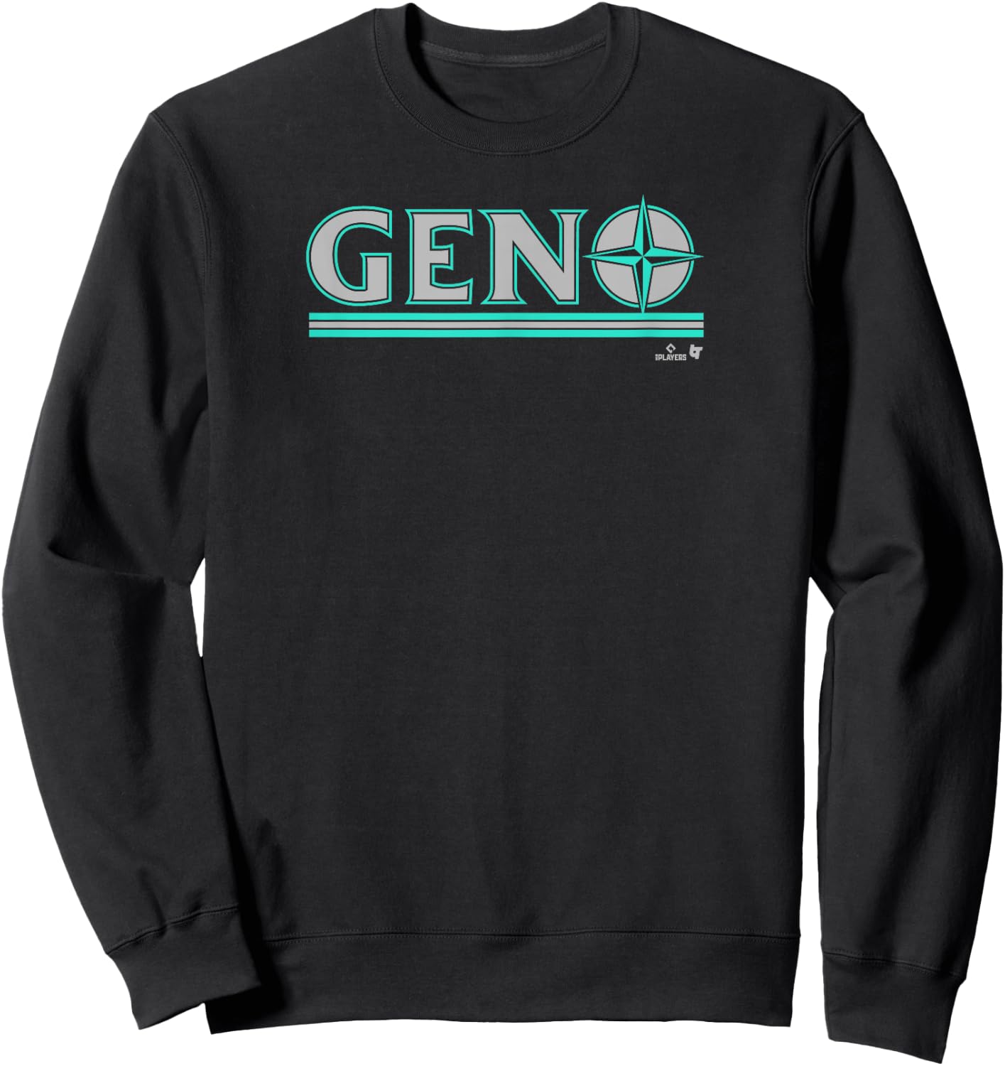 Eugenio Suarez: Seattle Text - Seattle Baseball Sweatshirt - Sweatshirt | Black