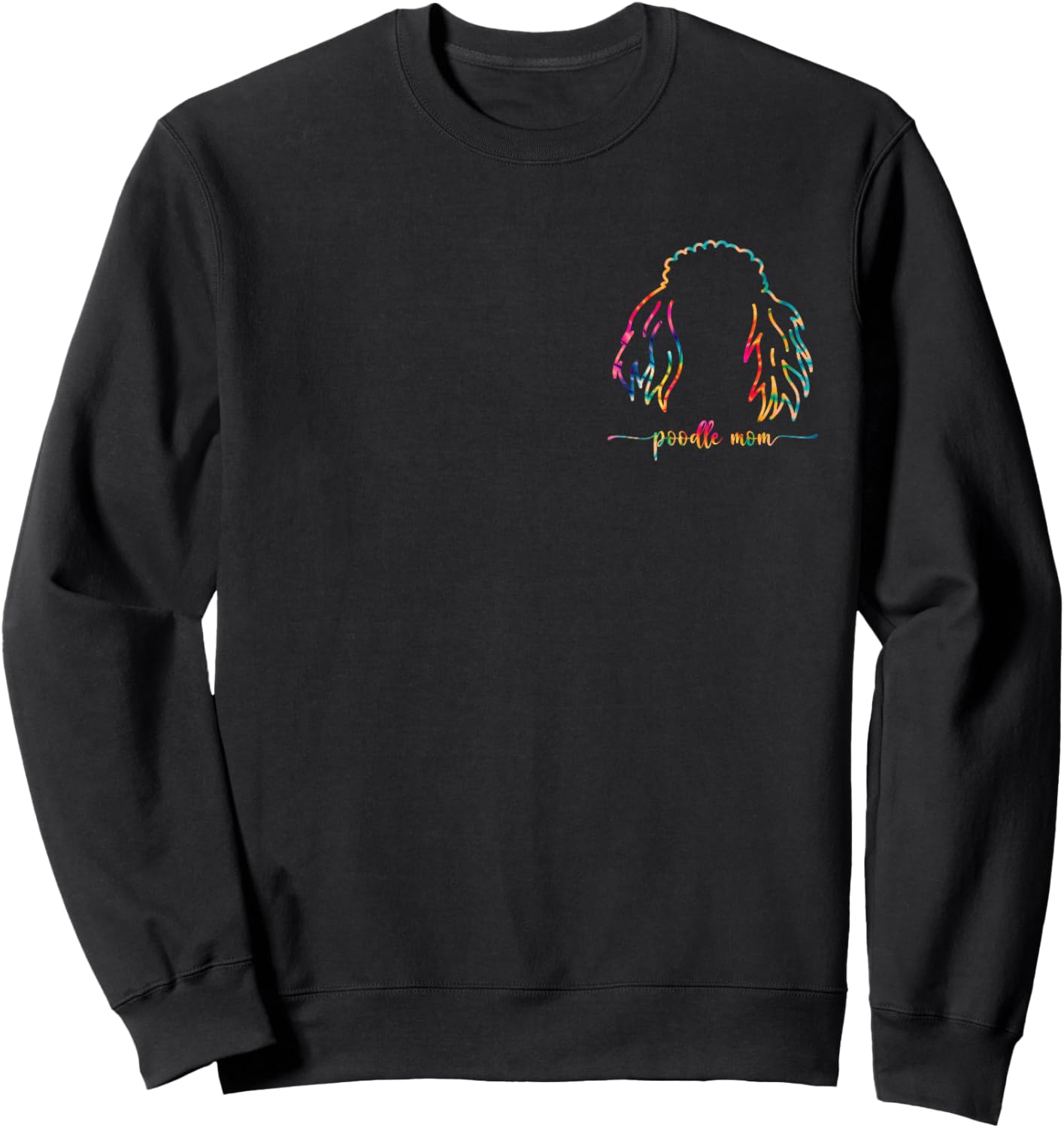 Poodle Mom Dog Lover Dog Breed Ear Pets Mama Mothers Day Men Women Kids Sweatshirt - Sweatshirt | Black
