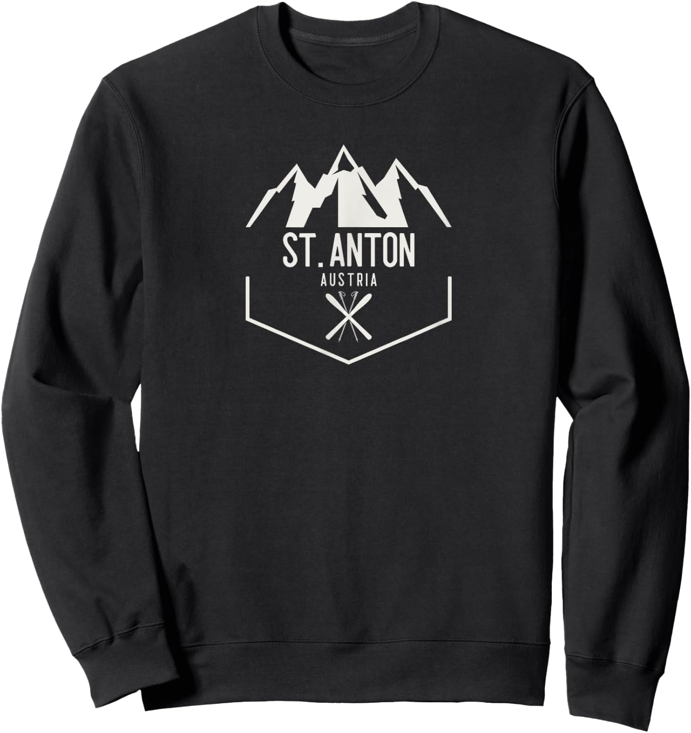 St. Anton Austria Sweatshirt - Sweatshirt | Black