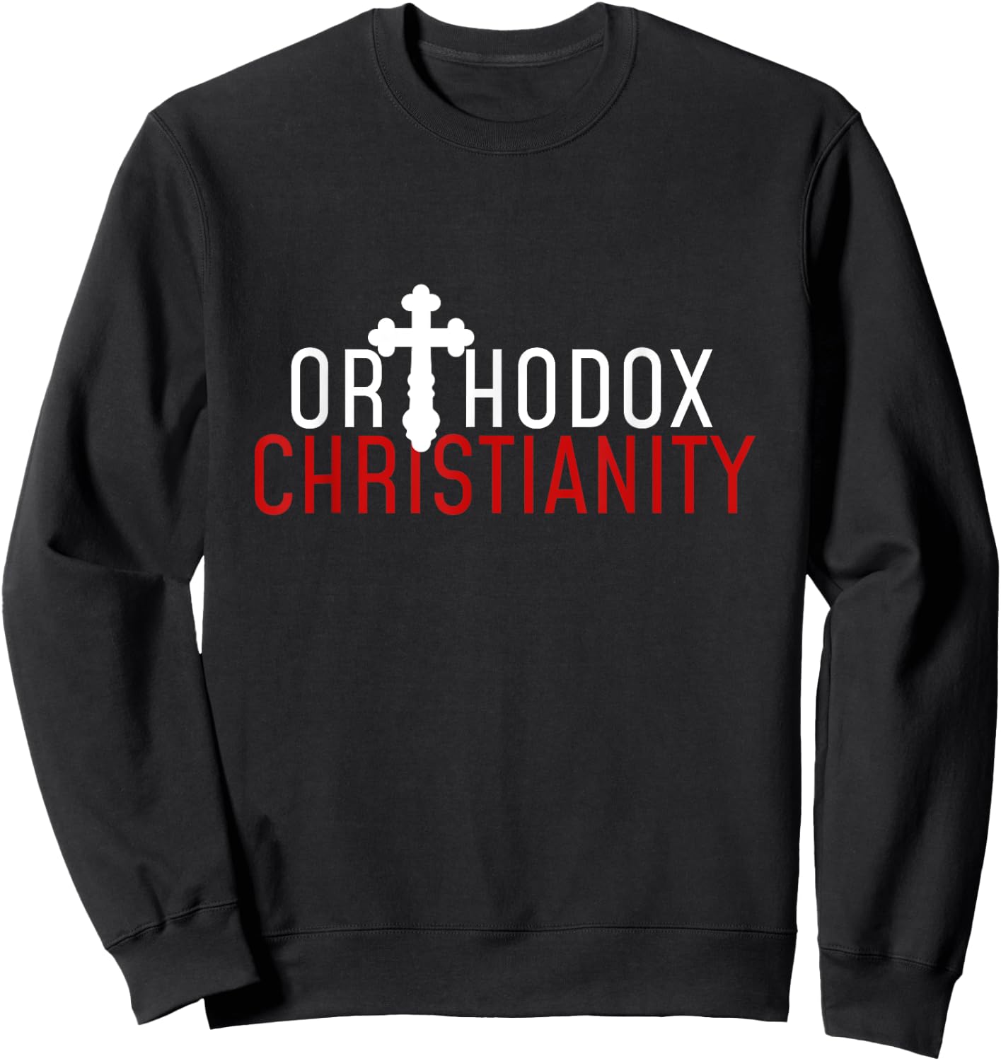 Christian Faith Church Pantocrator Orthodox Christianity Jesus Christ Adults Christmas Shoppers Sweatshirt - Sweatshirt | Black
