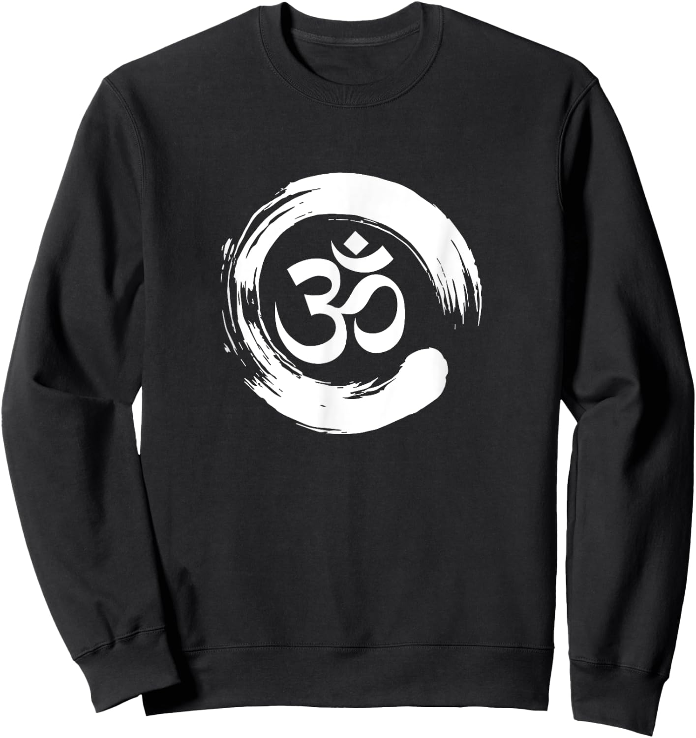 Om Yoga Ohm Hindu Meditation Zen Enzo Circle Spiritual Peace Sweatshirt - Sweatshirt | Black