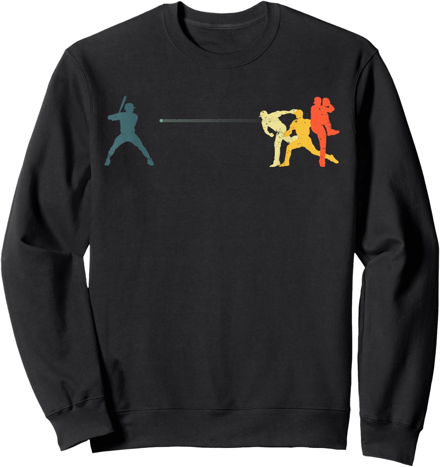 Cool Baseball Art Women Baseball Player Sport Lovers Sweatshirt - Sweatshirt | Black