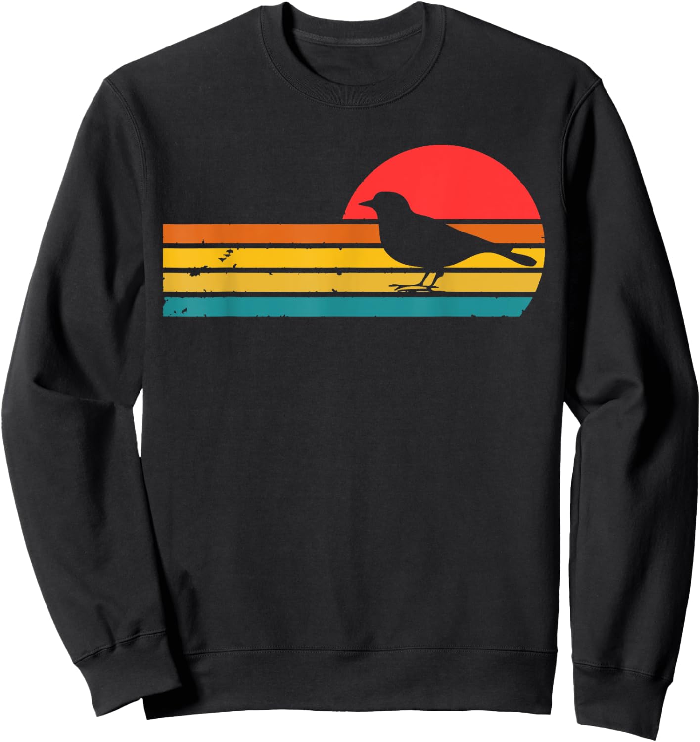 Killdeer Bird Birding Vintage Retro Killdeer Bird Sweatshirt - Sweatshirt | Black
