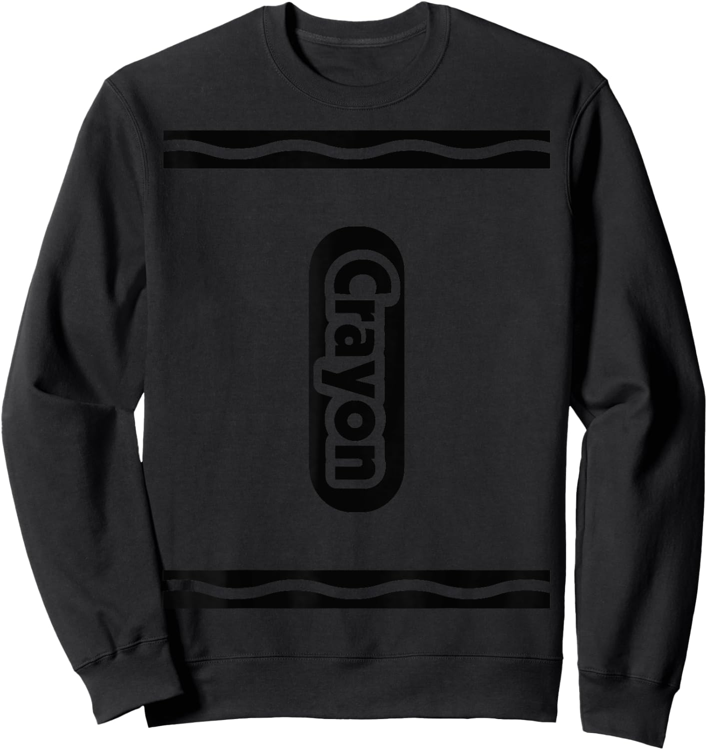 Pencil-Crayon-Crayons Halloween Costume Team Group Matching Sweatshirt - Sweatshirt | Black