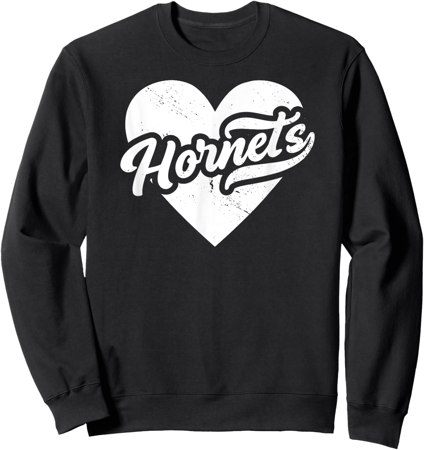 Vintage Hornets School Spirit Go Hornets Love Sweatshirt - Sweatshirt | Black
