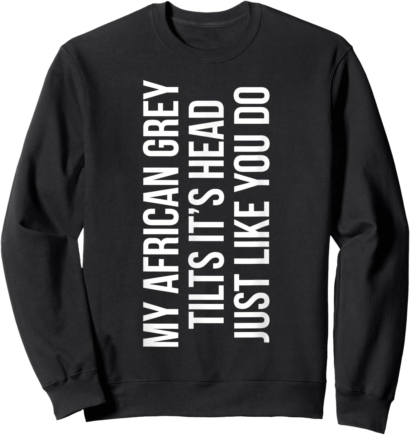 My African Grey Parrot Owner Funny African Grey Lover Sweatshirt - Sweatshirt | Black