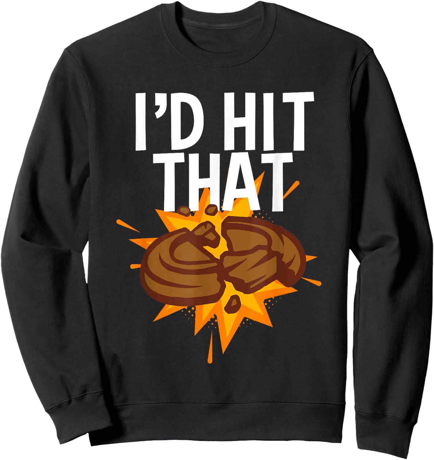 Cool Clay Shooting Women Sporting Pigeon Trap Target Sweatshirt - Sweatshirt | Black