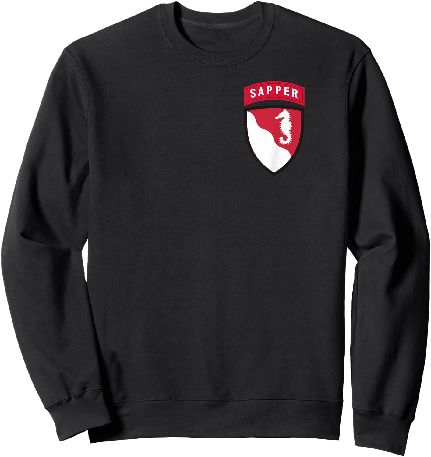 36th Engineer Brigade Patch with Sapper Tab - 36th EN BDE Sweatshirt - Sweatshirt | Black
