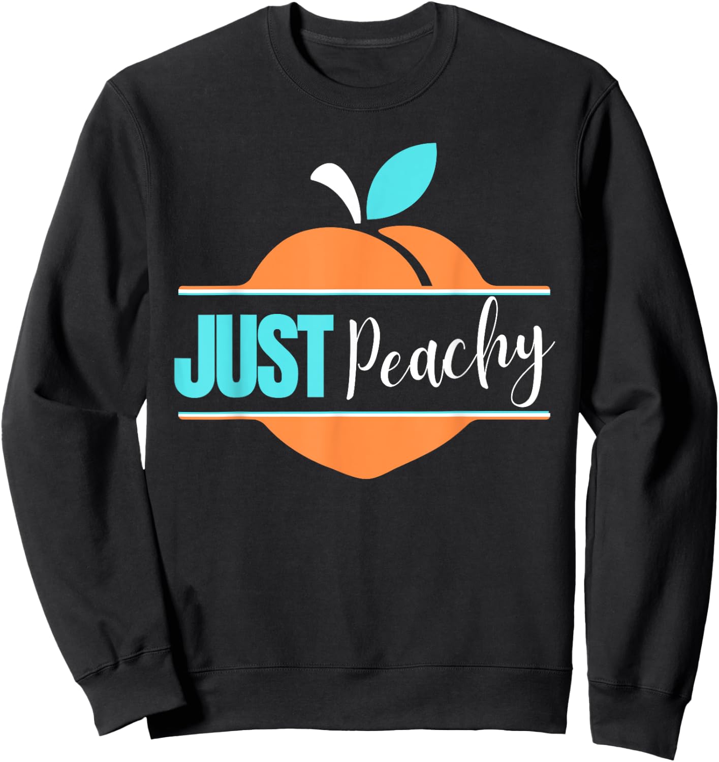 Just Peachy Sweatshirt - Sweatshirt | Black