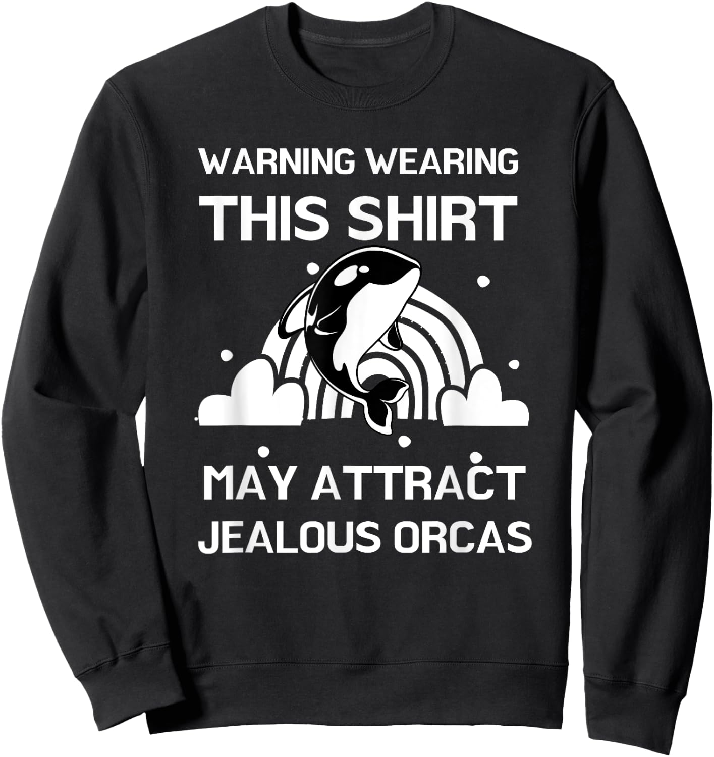 Funny Orca Unicorn Lover Seaworld Ocean Kids Sweatshirt - Sweatshirt | Black