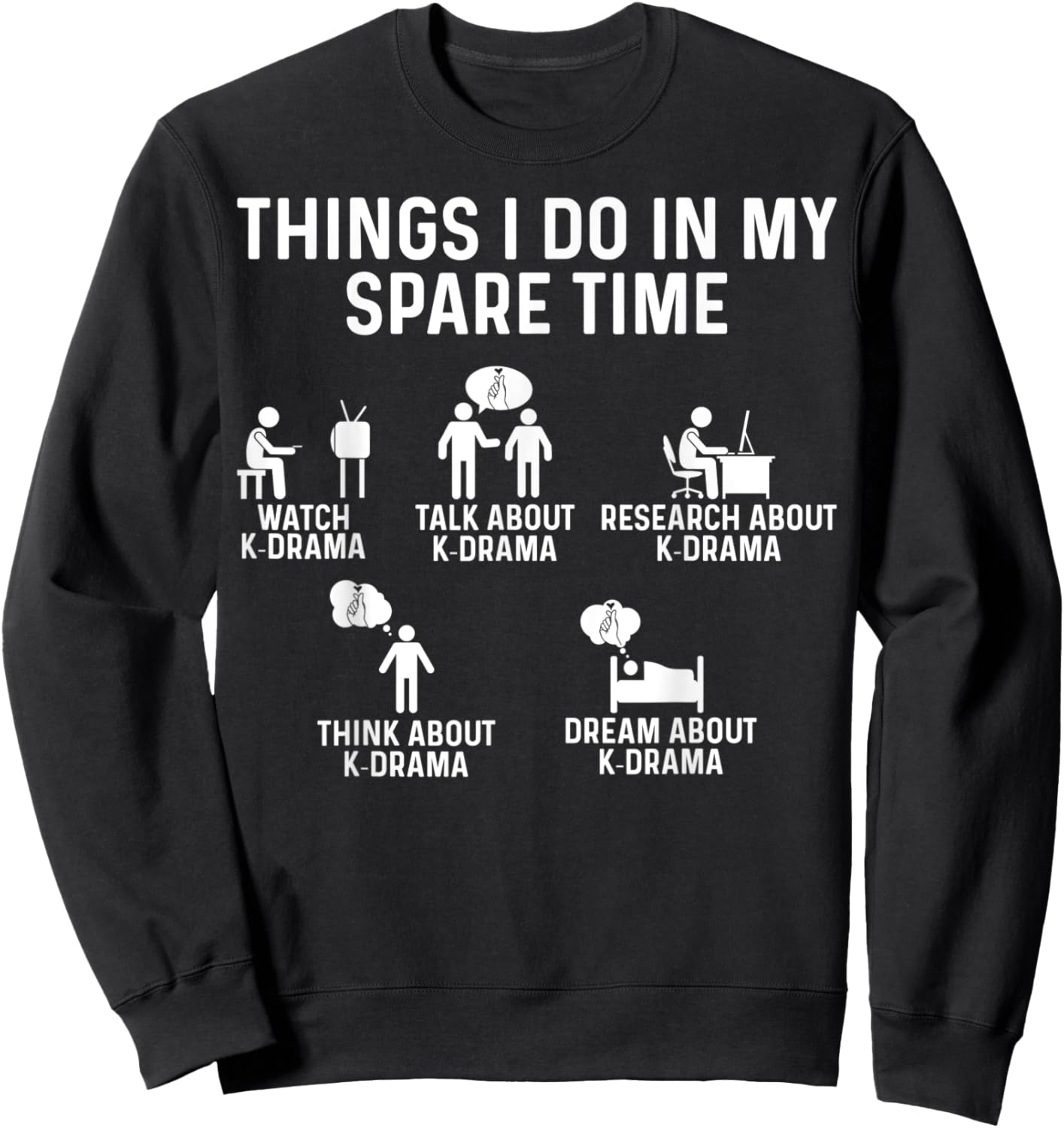 Korean Drama Watch K-Drama K Drama Sweatshirt - Sweatshirt | Black