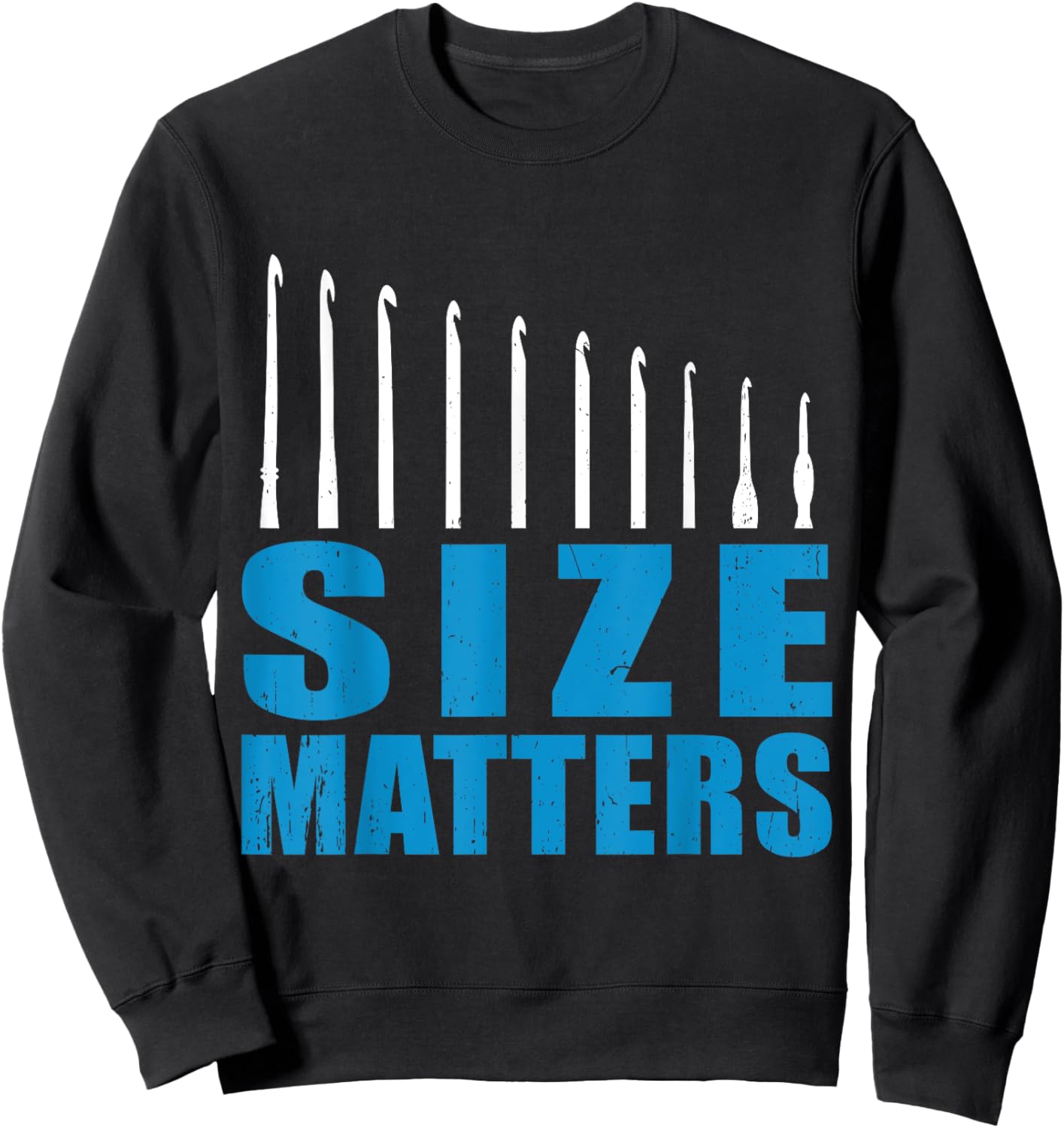 Funny Crochet Lover Crocheter Sweatshirt - Sweatshirt | Black