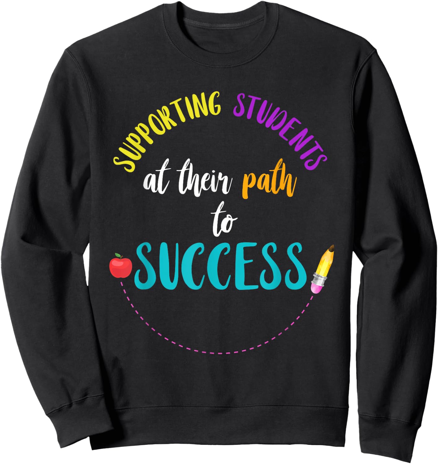 Supporting Students Response Intervention Teacher RTI Team Sweatshirt - Sweatshirt | Black