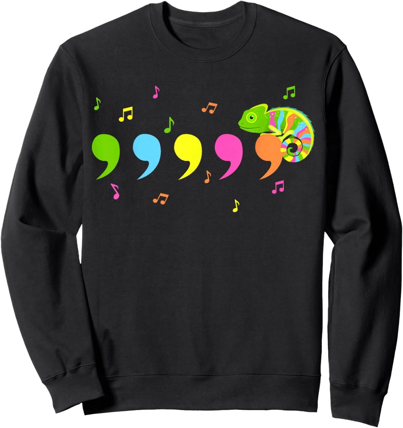Comma Chameleon , Black, Small Sweatshirt - Sweatshirt | Black