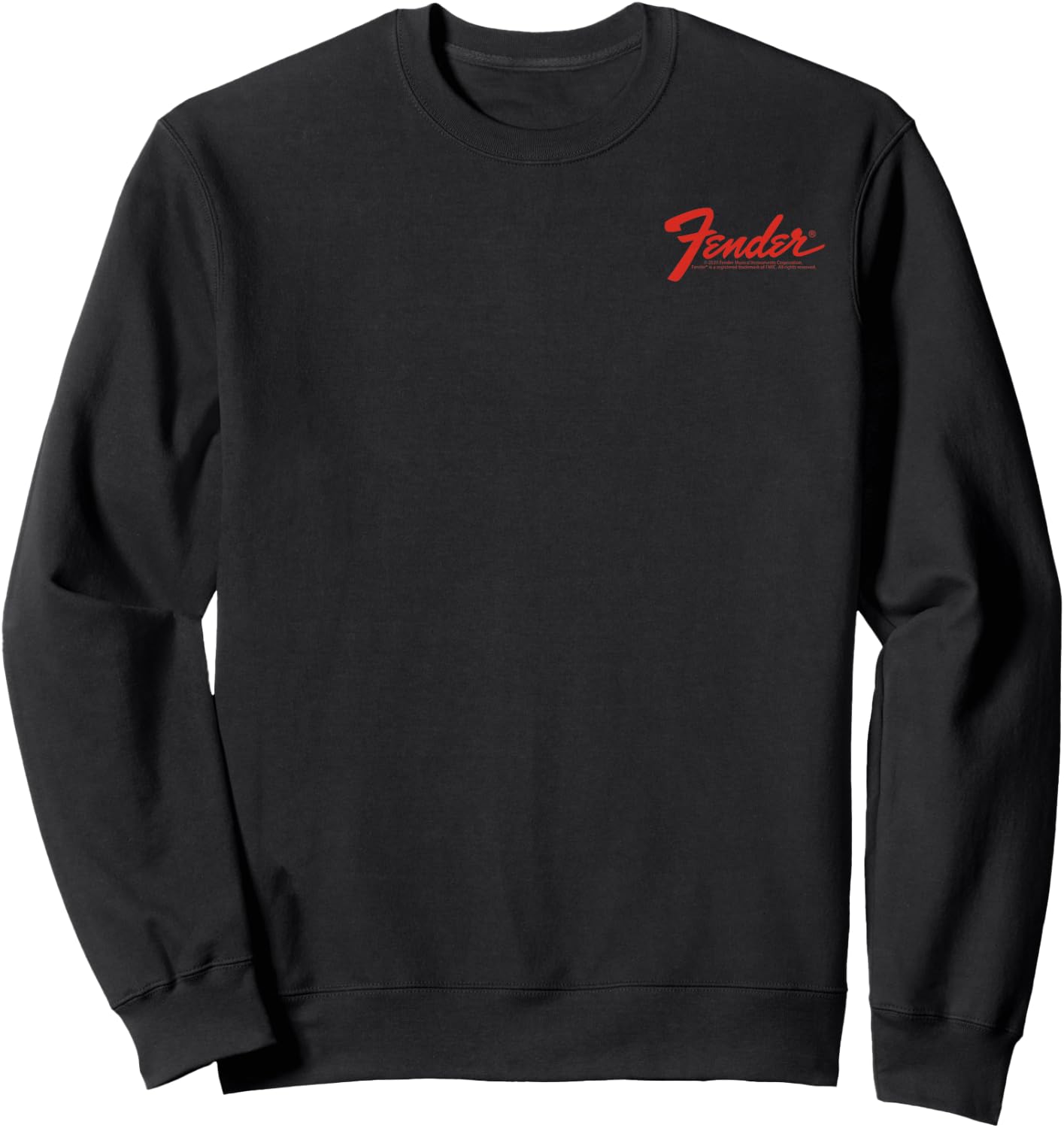 Fender Vintage Guitar Pocket Logo Design Sweatshirt - Sweatshirt | Black