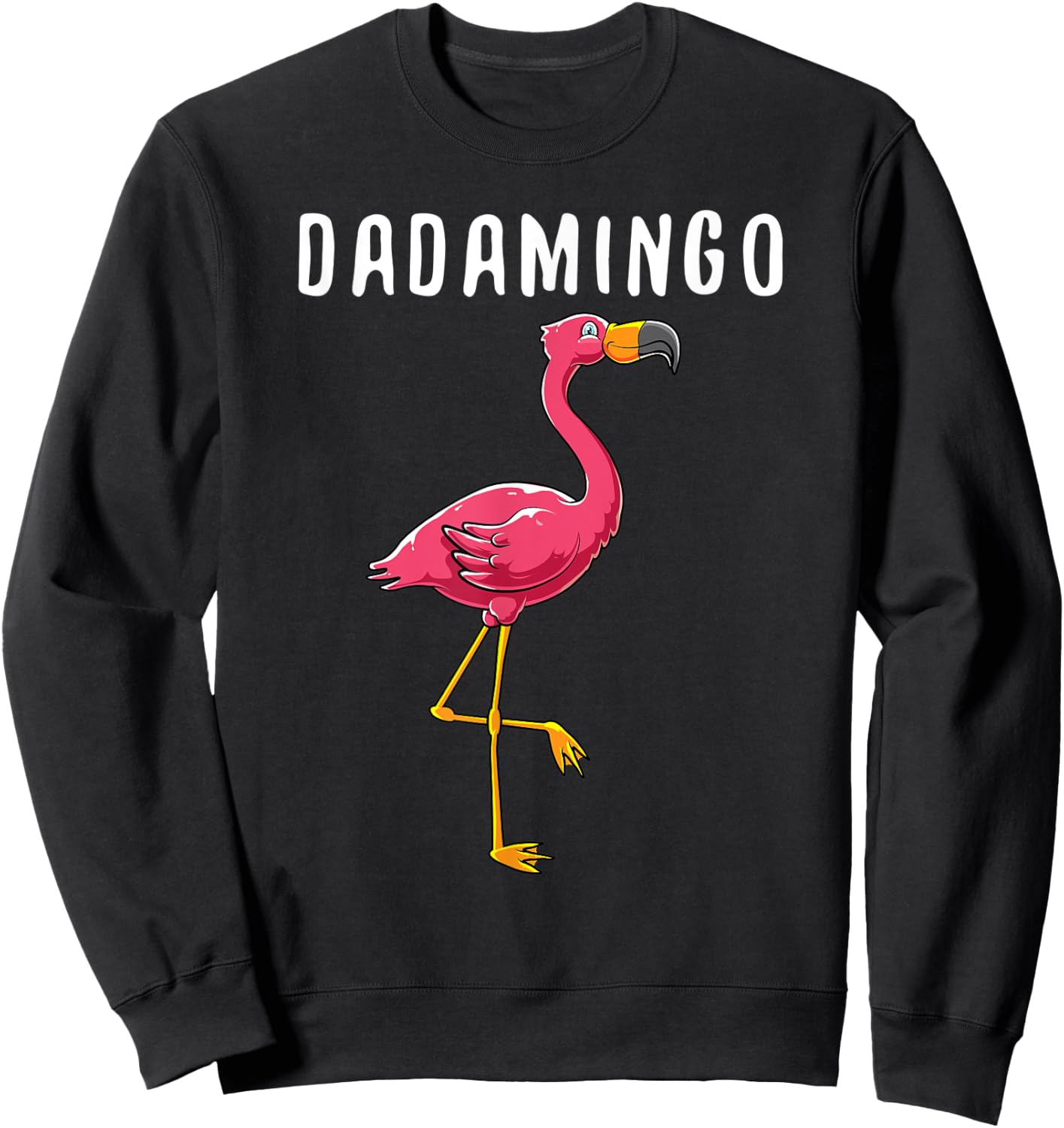 Flamingo bird funny theme for DADA Sweatshirt - Sweatshirt | Black