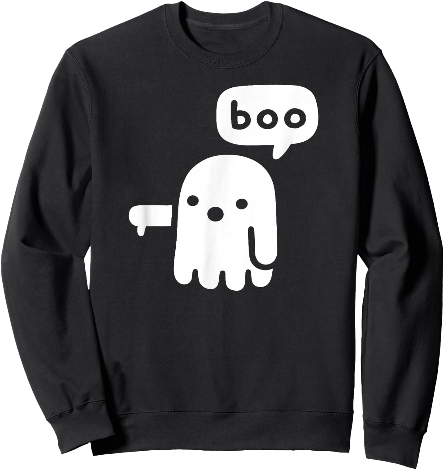 Funny Chunky Ghost Of Disapproval Boo Halloween Classic Sweatshirt - Sweatshirt | Black