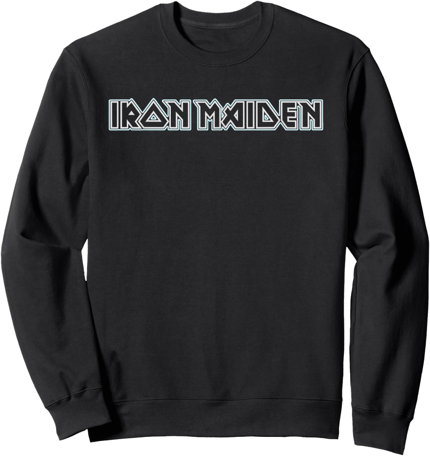 Iron Maiden - Blue Logo Sweatshirt - Sweatshirt | Black