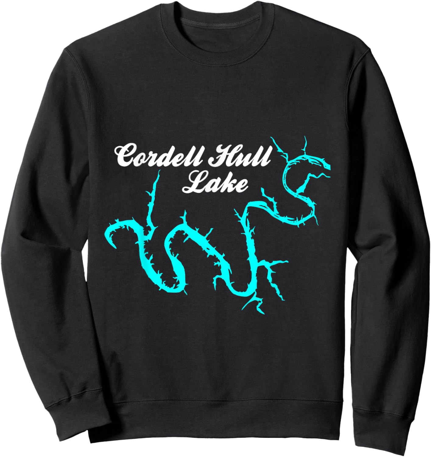 Minimalist Cordell Hull Lake - Tennessee Sweatshirt - Sweatshirt | Black